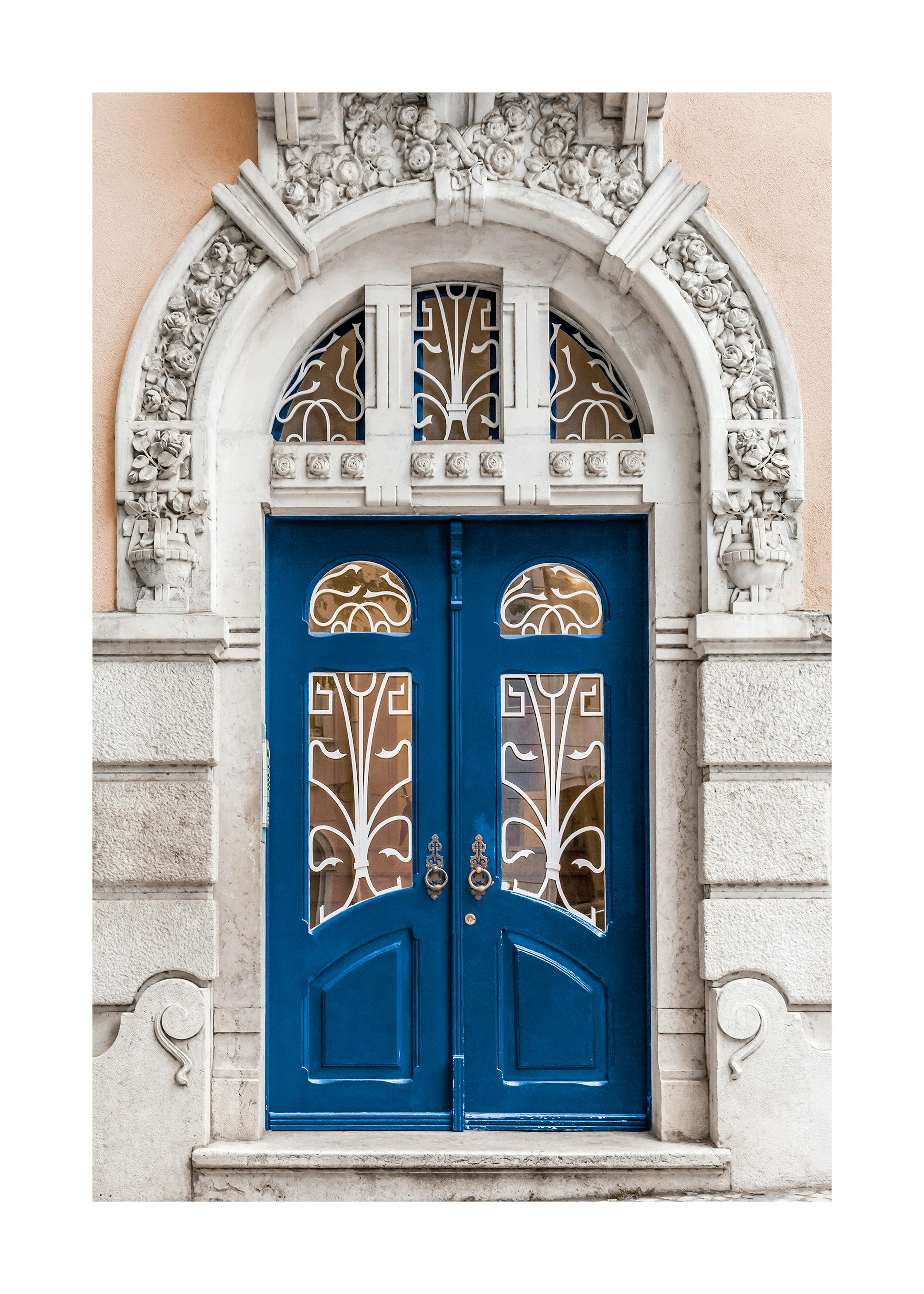 Alte Tür in Lissabon Poster 0