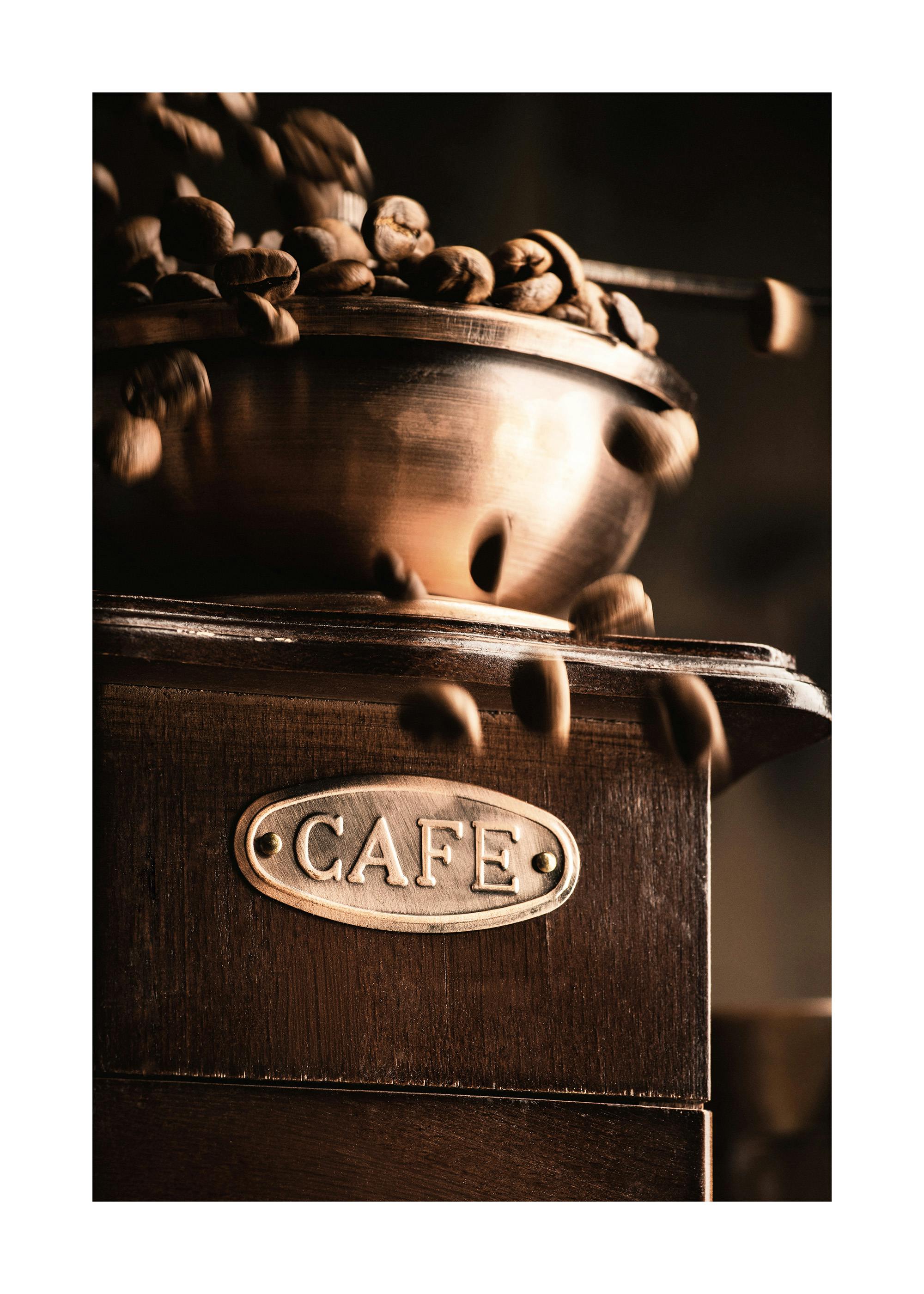 Zabytkowy młynek do kawy Plakat 0