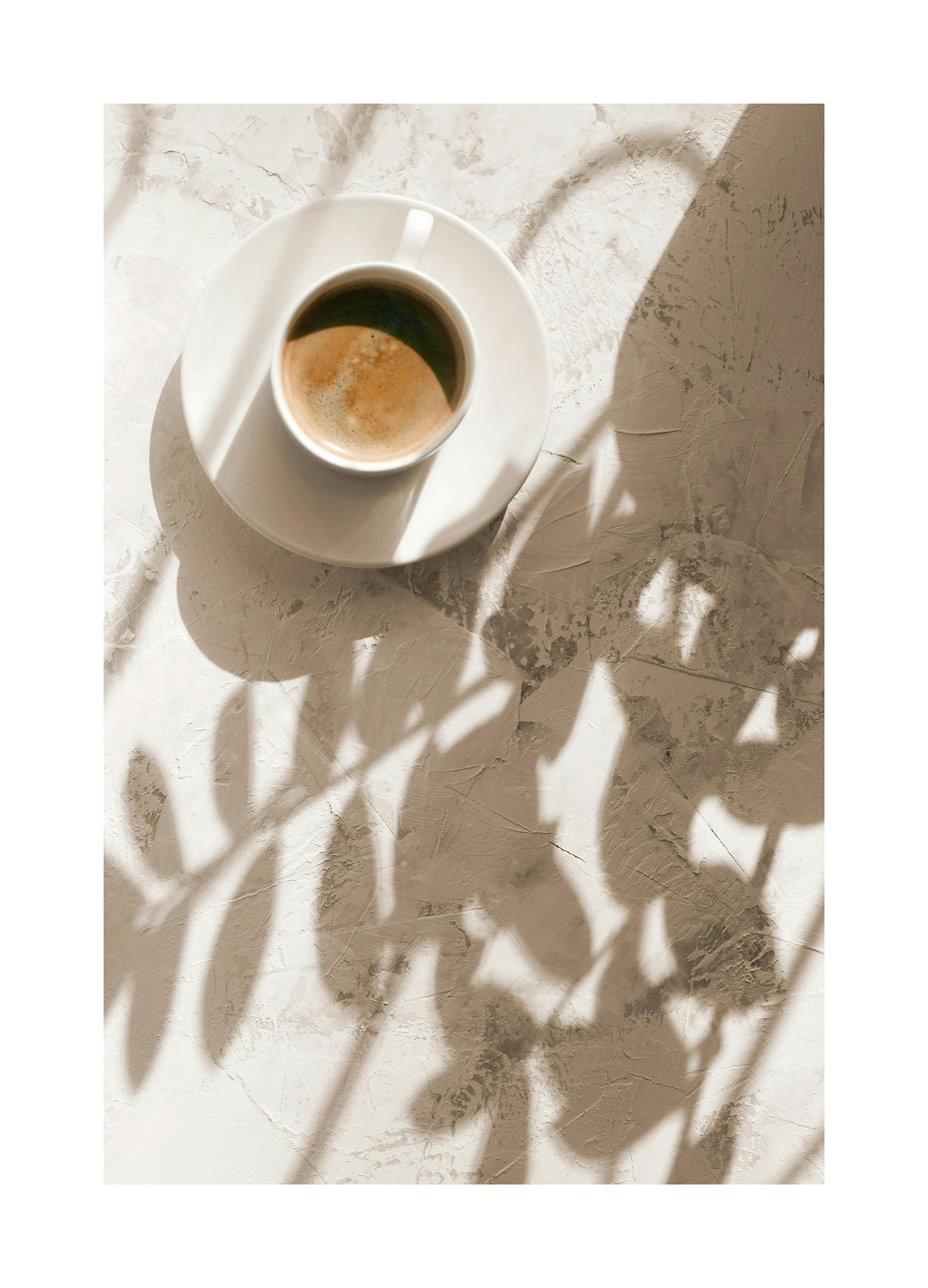 Café au Soleil Affiche (50x50 cm) - Poster Store