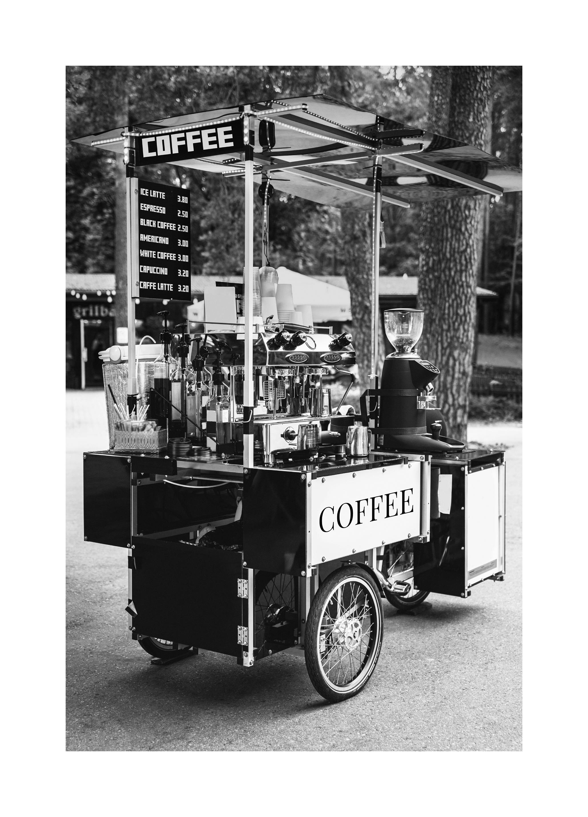 Barista Bike Poster (70x100 cm) - Poster Store
