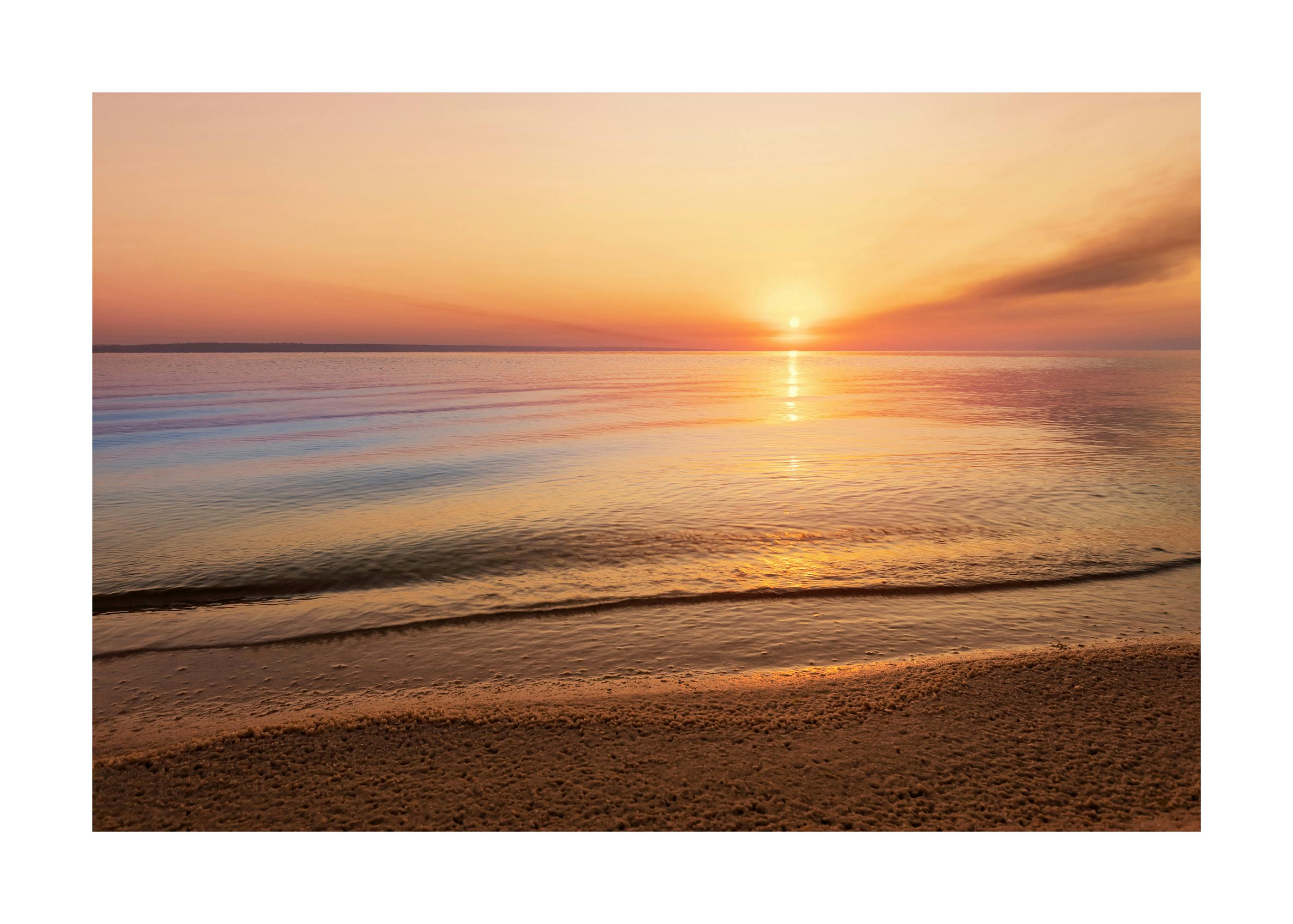 Atardecer en la Playa Póster 0