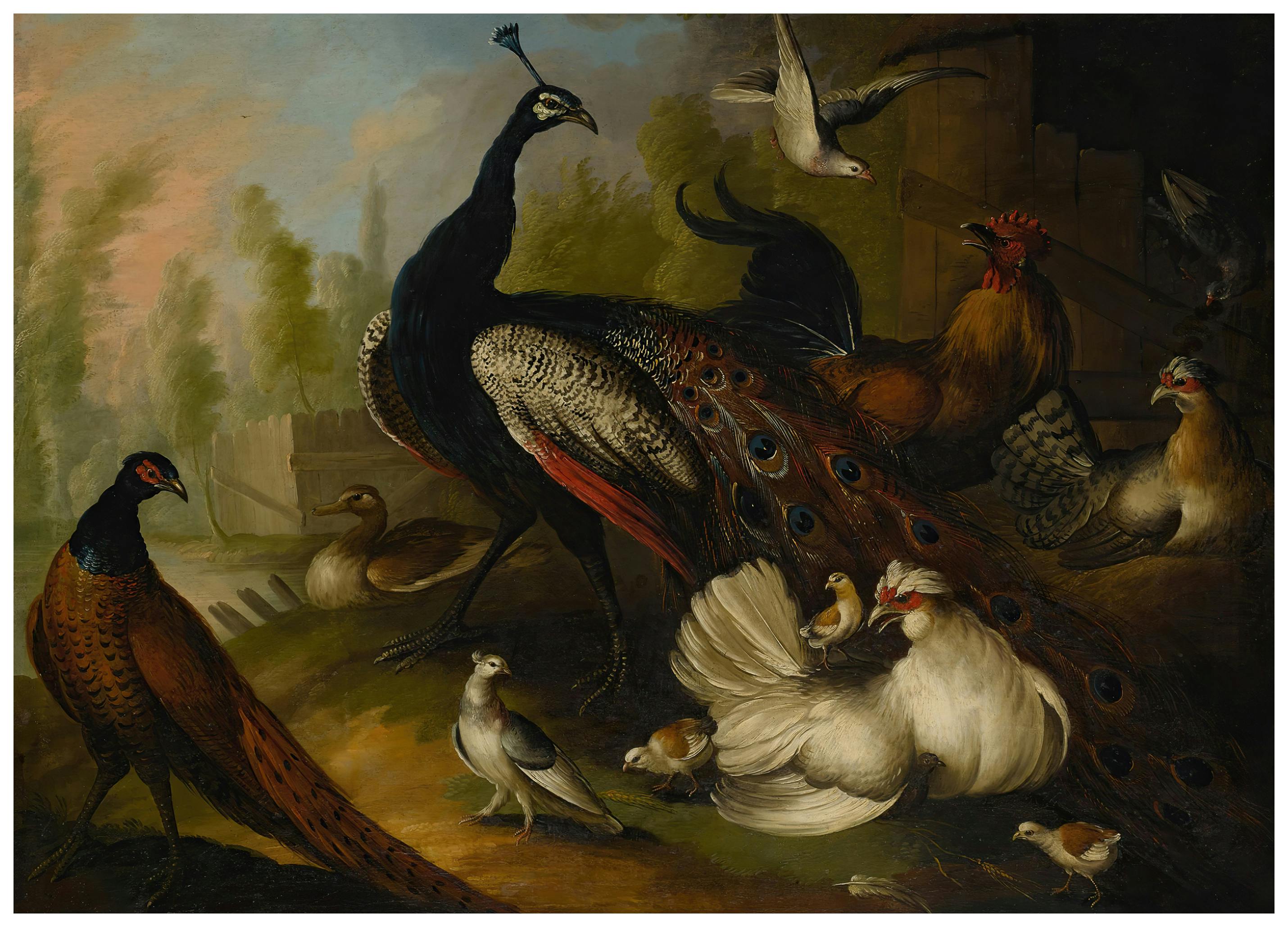 Marmaduke Cradock - Une Assemblée d'Oiseaux Poster (50x70 cm) - Poster Store