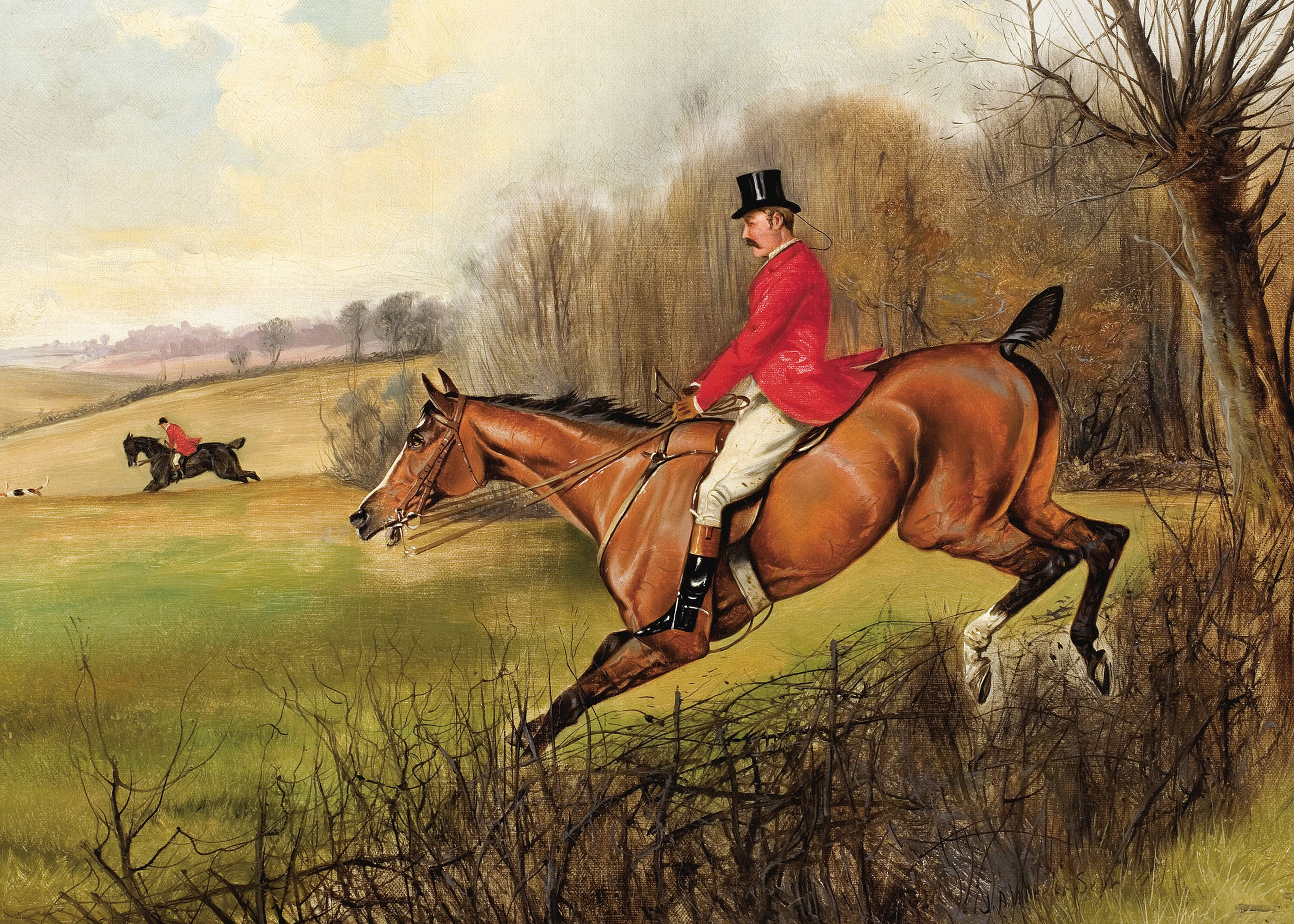 Horse Jumping Fox Hunt Poster | Poster Store UK