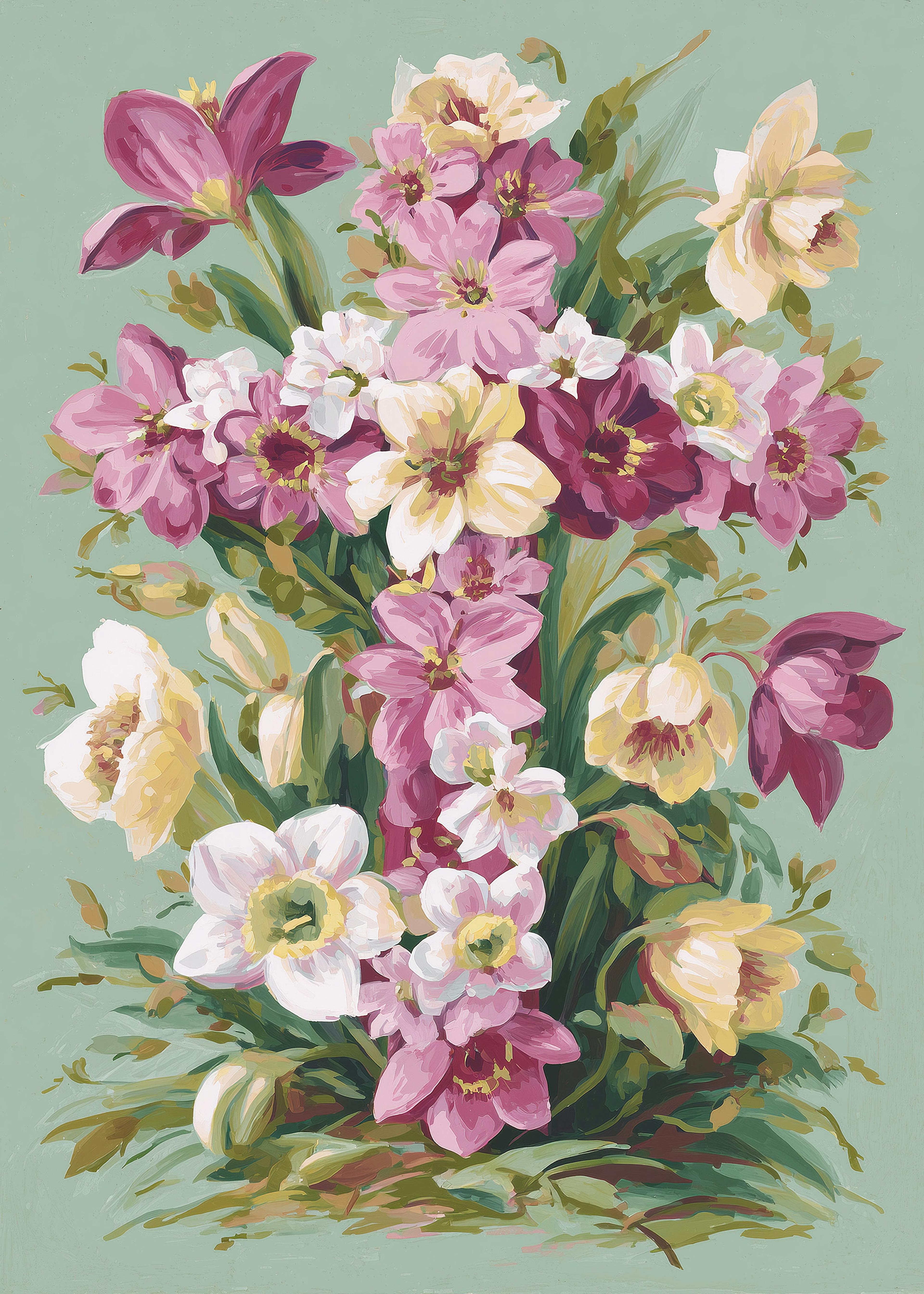 Spring Blossoms Cross Poster 0