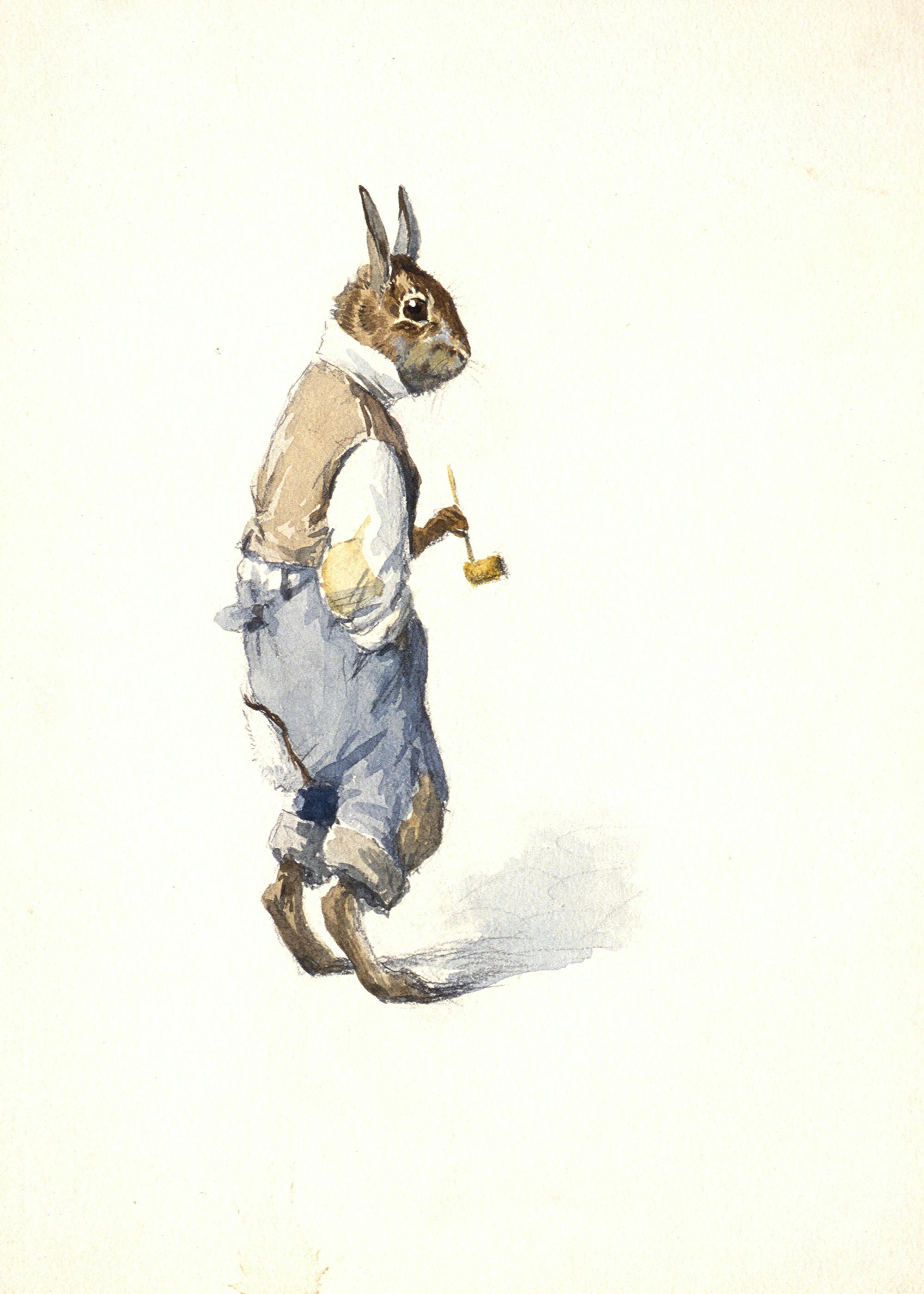 Standing Bunny Poster 0