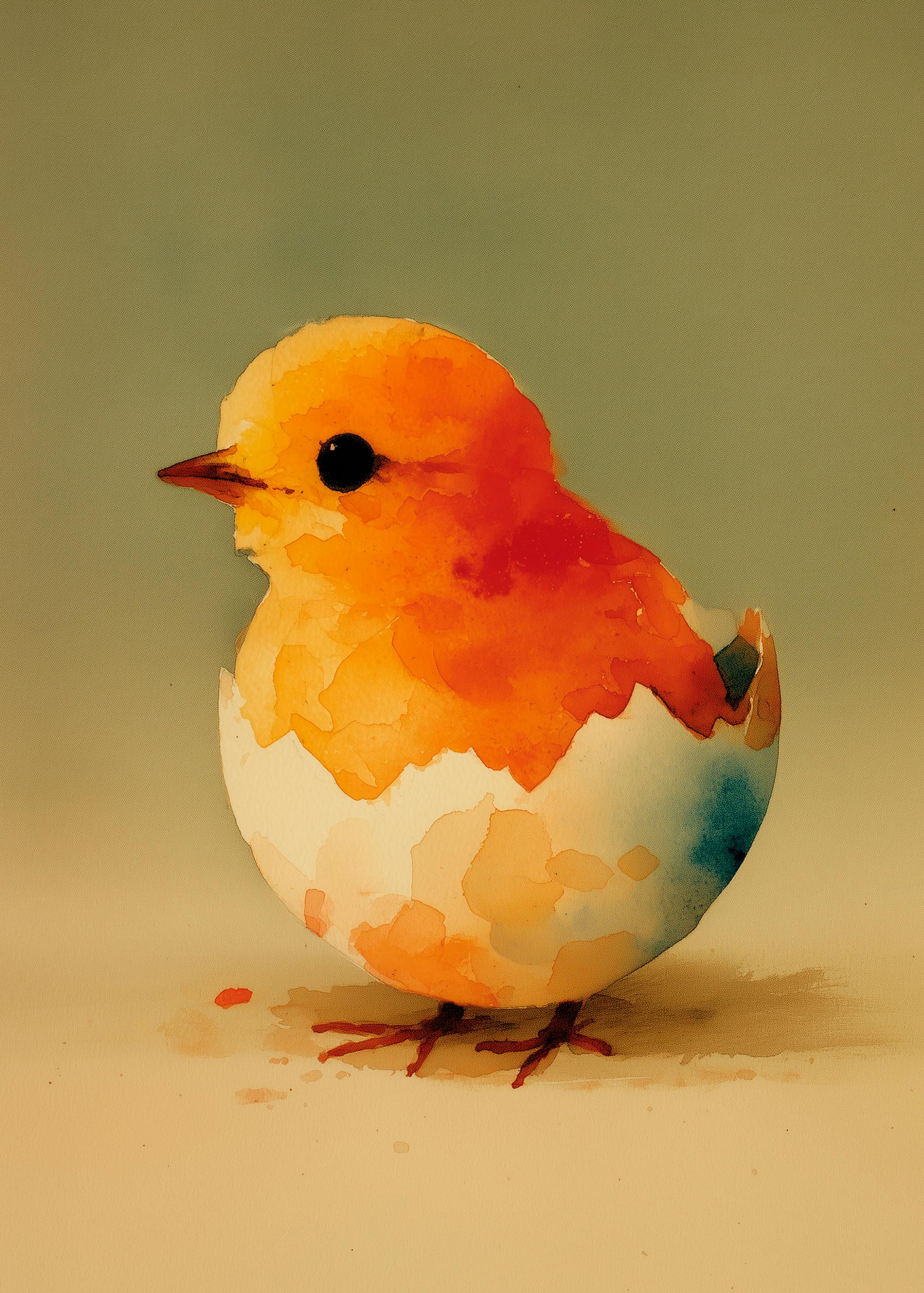 Yellow Easter Chick Poster 0