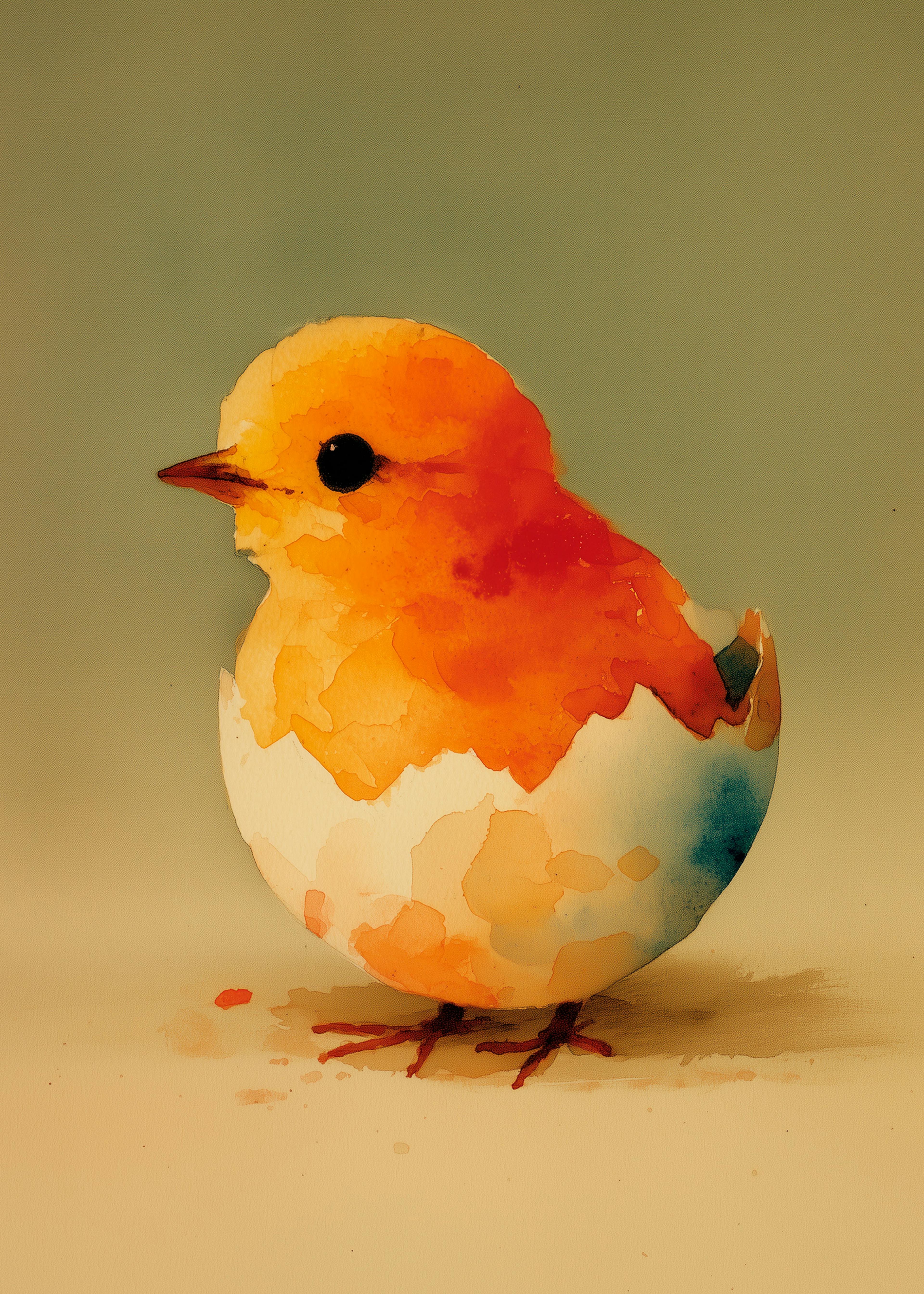 Yellow Easter Chick Poster 0