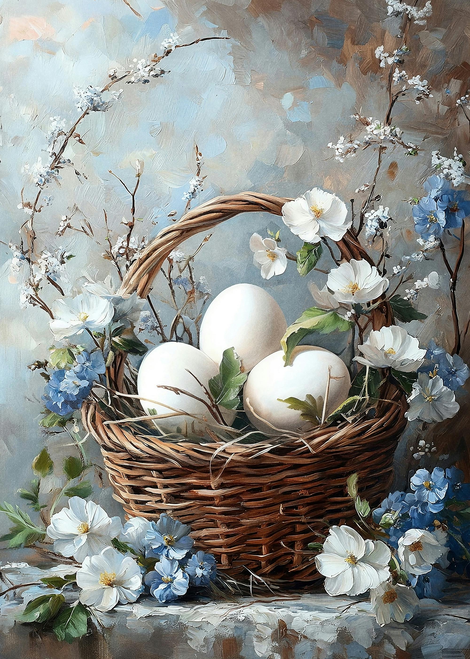 ブルーブロッサム イースターエッグバスケット ポスター 0