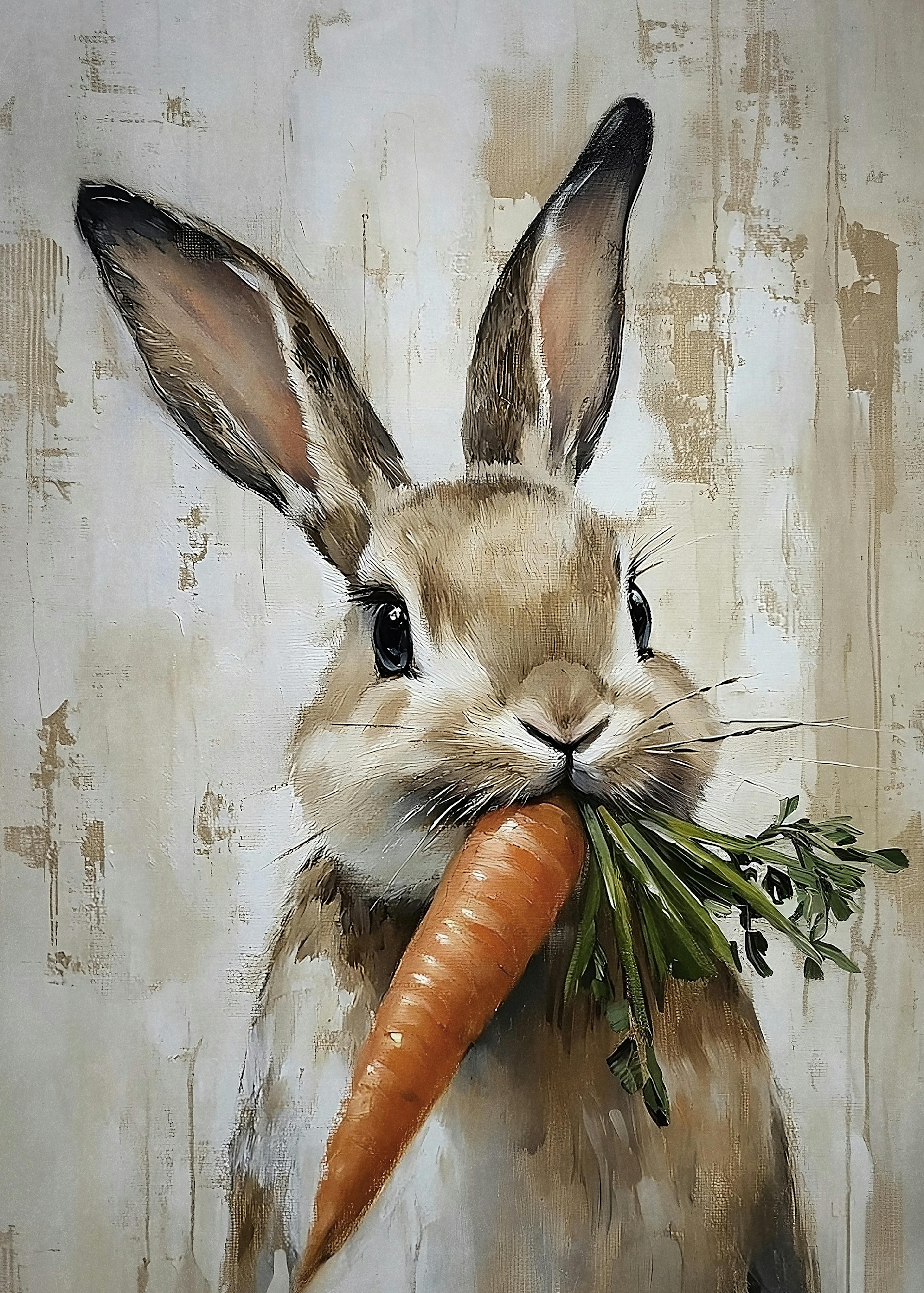 うさぎとにんじんのポスター 0