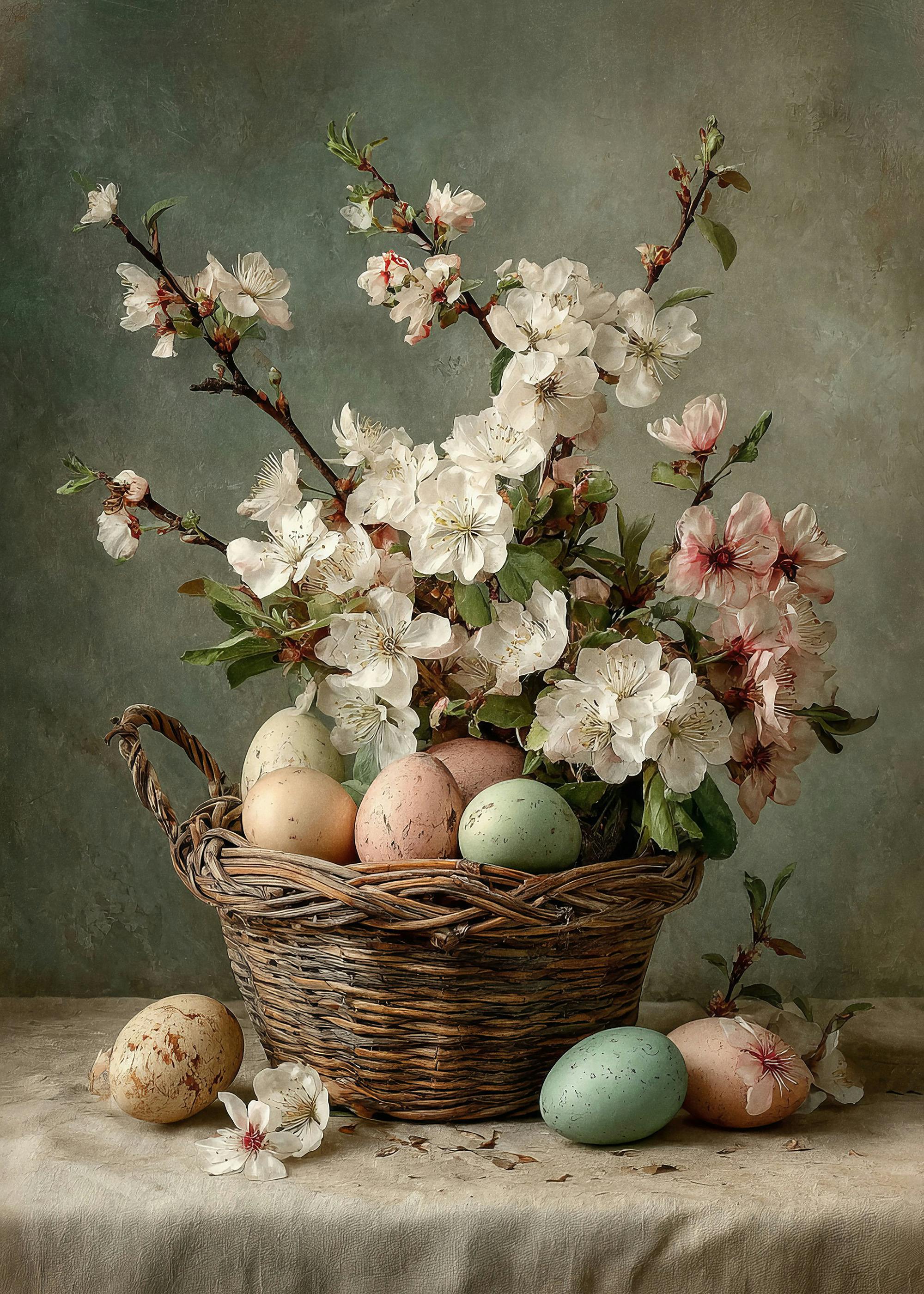 桜イースターバスケット ポスター 0