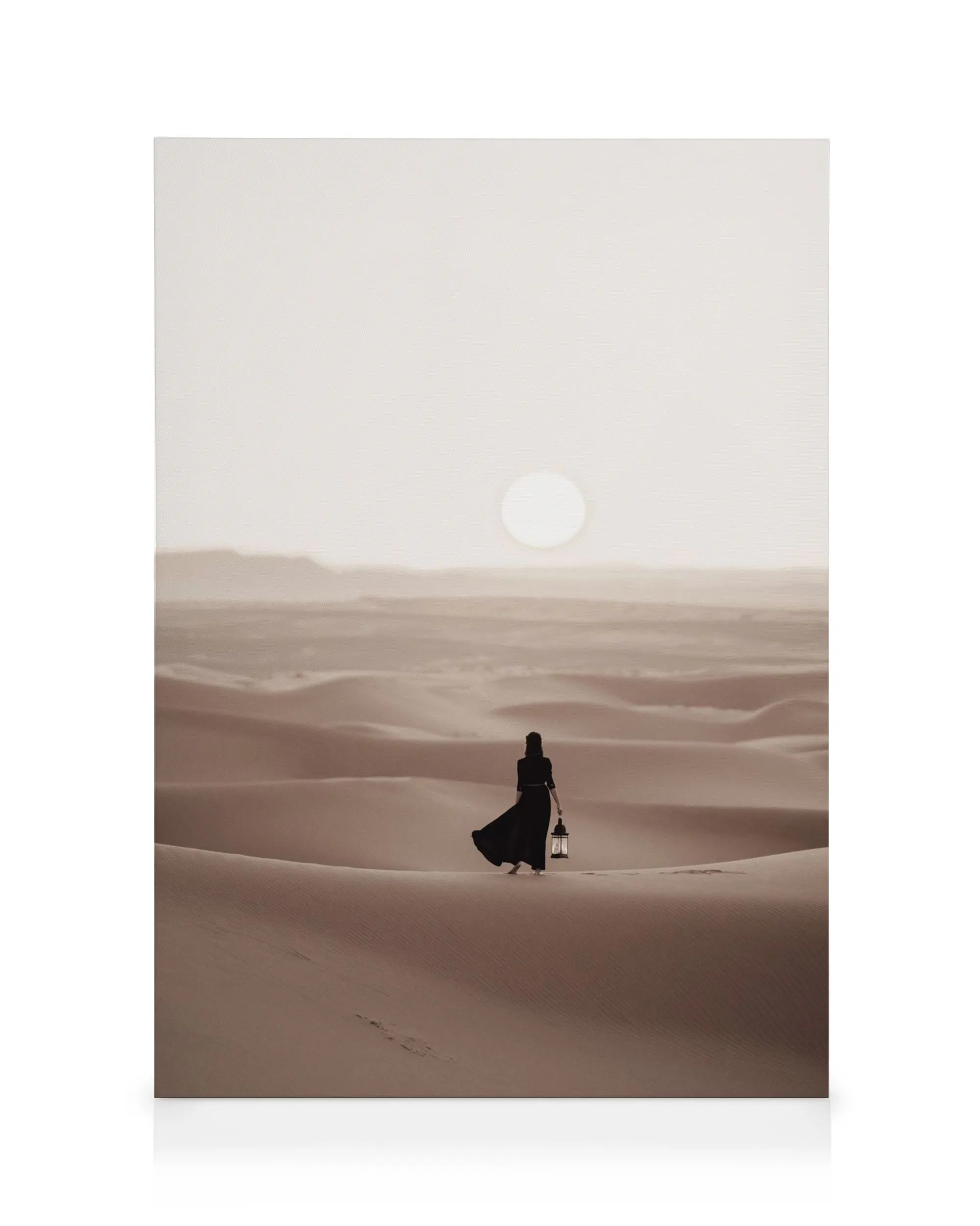 Woman in Desert Canvas print 0