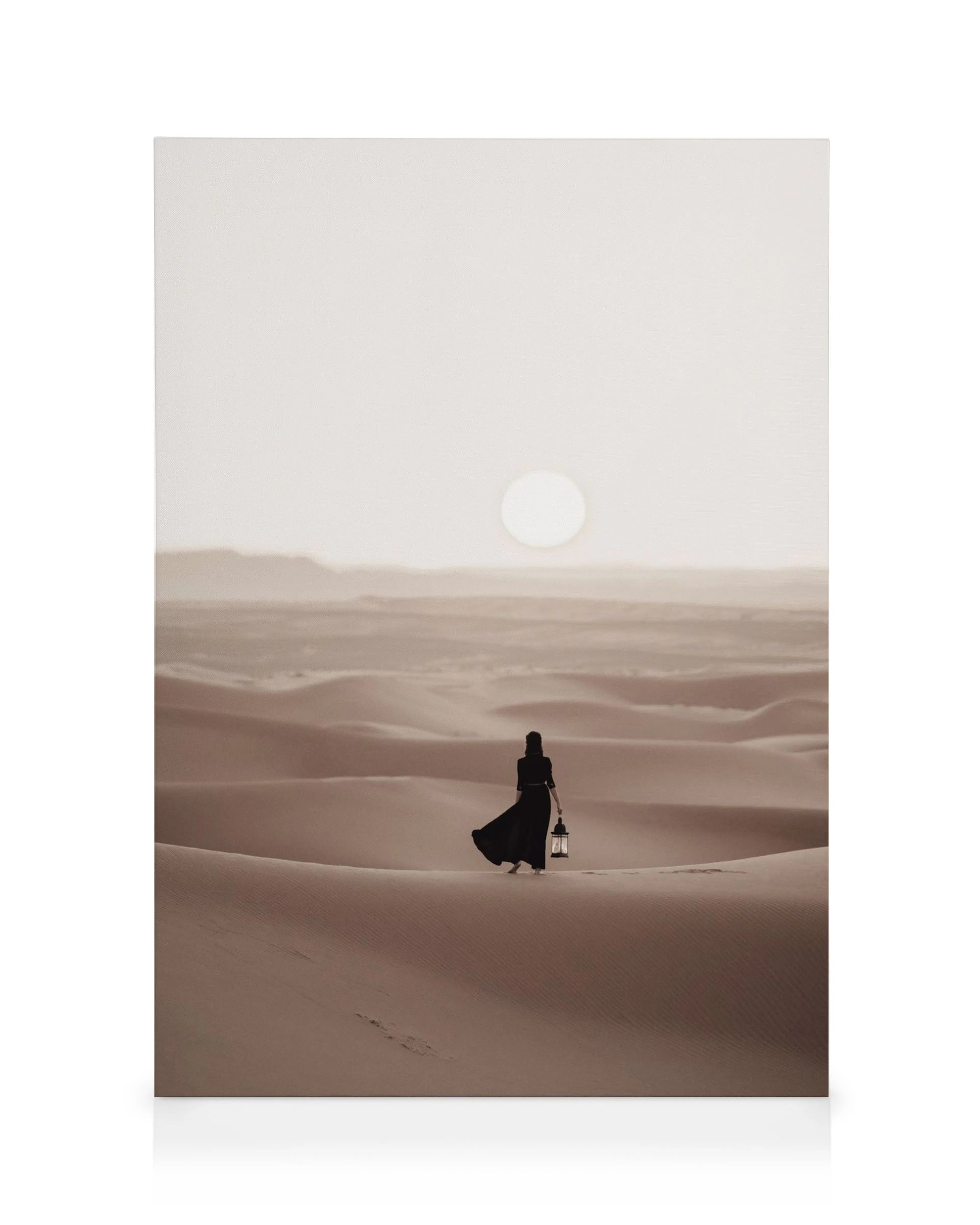 Woman in Desert Canvas print 0