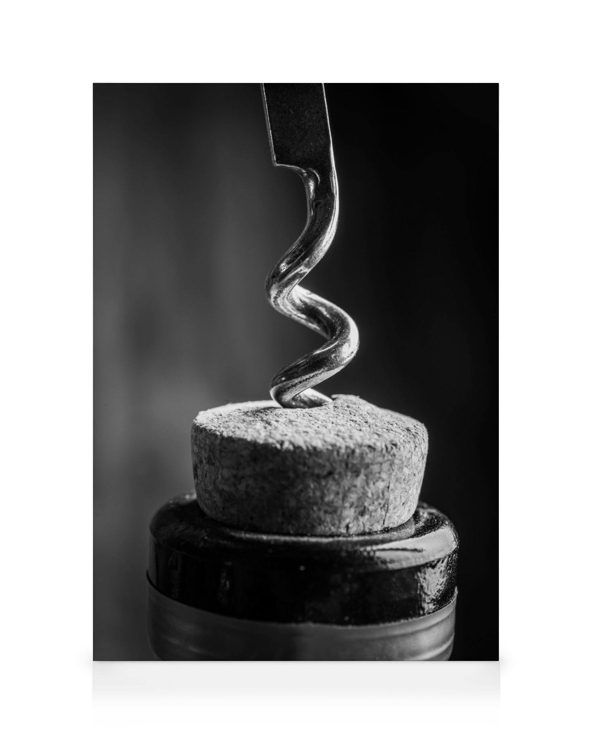 Canvas Prints - Corkscrew Canvas print (50x70 cm - Black Frame) - Poster Store