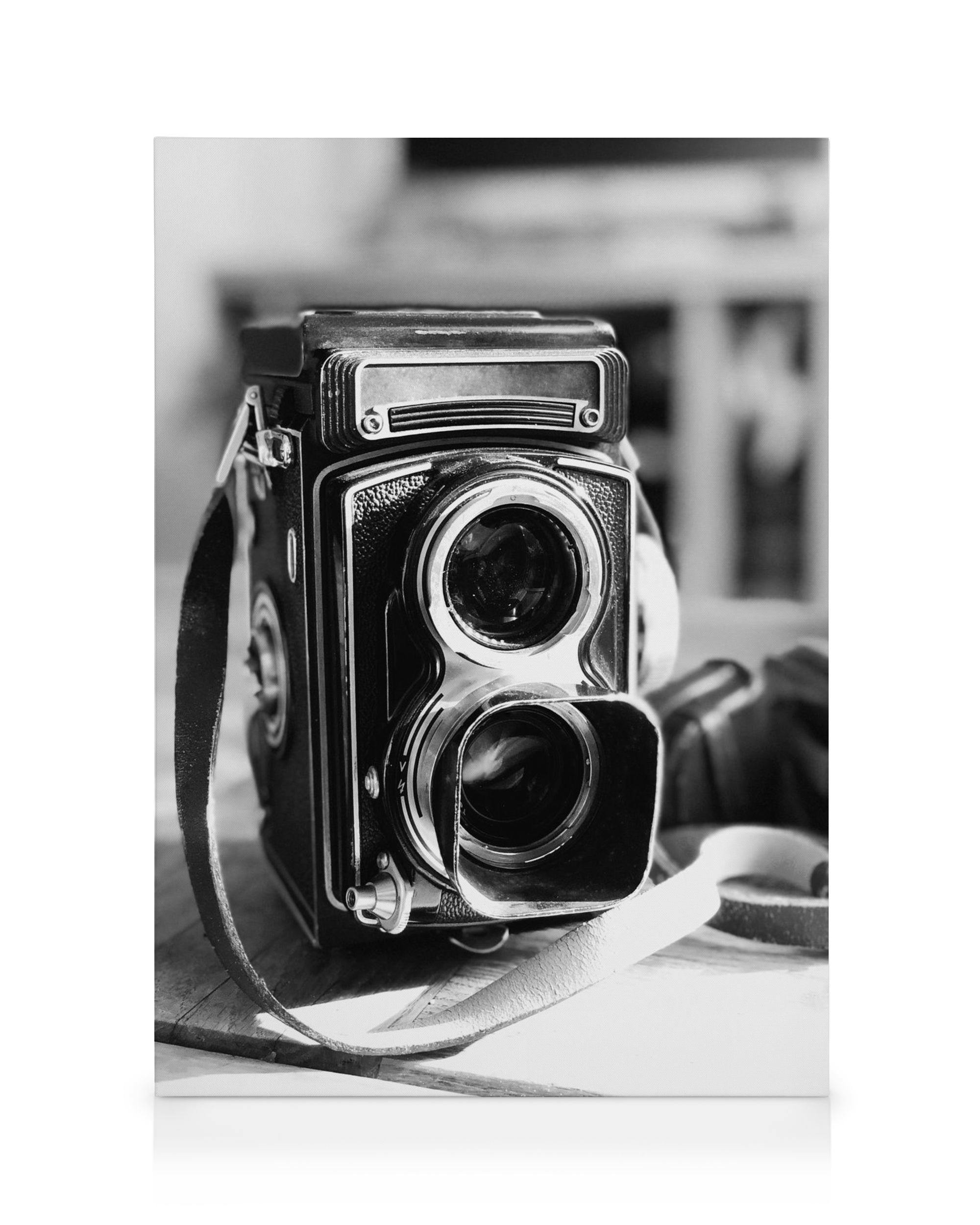 Toile appareil photo rétro (50x70 cm) - Poster Store