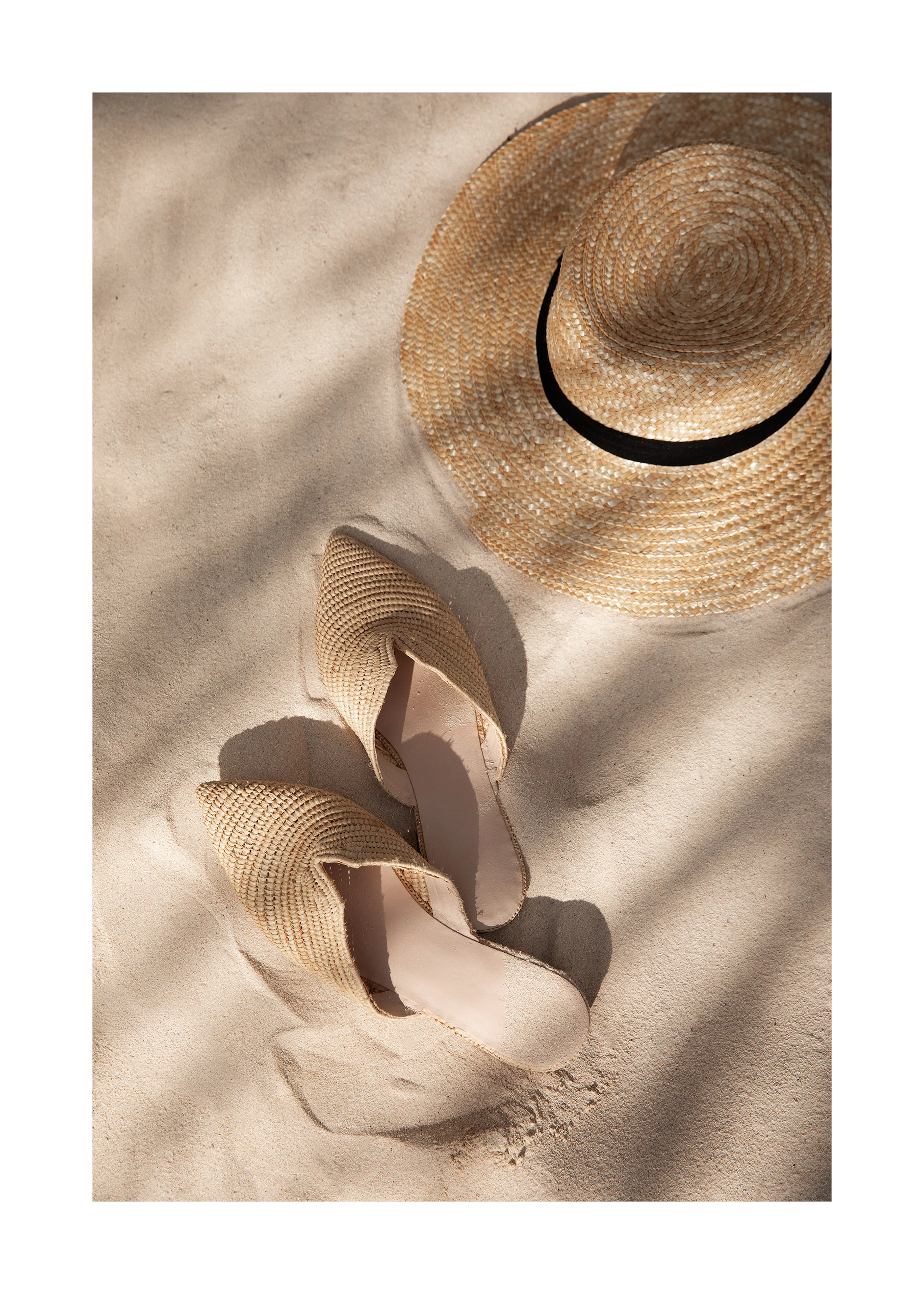 Beach Hat Sandals Plakát 0