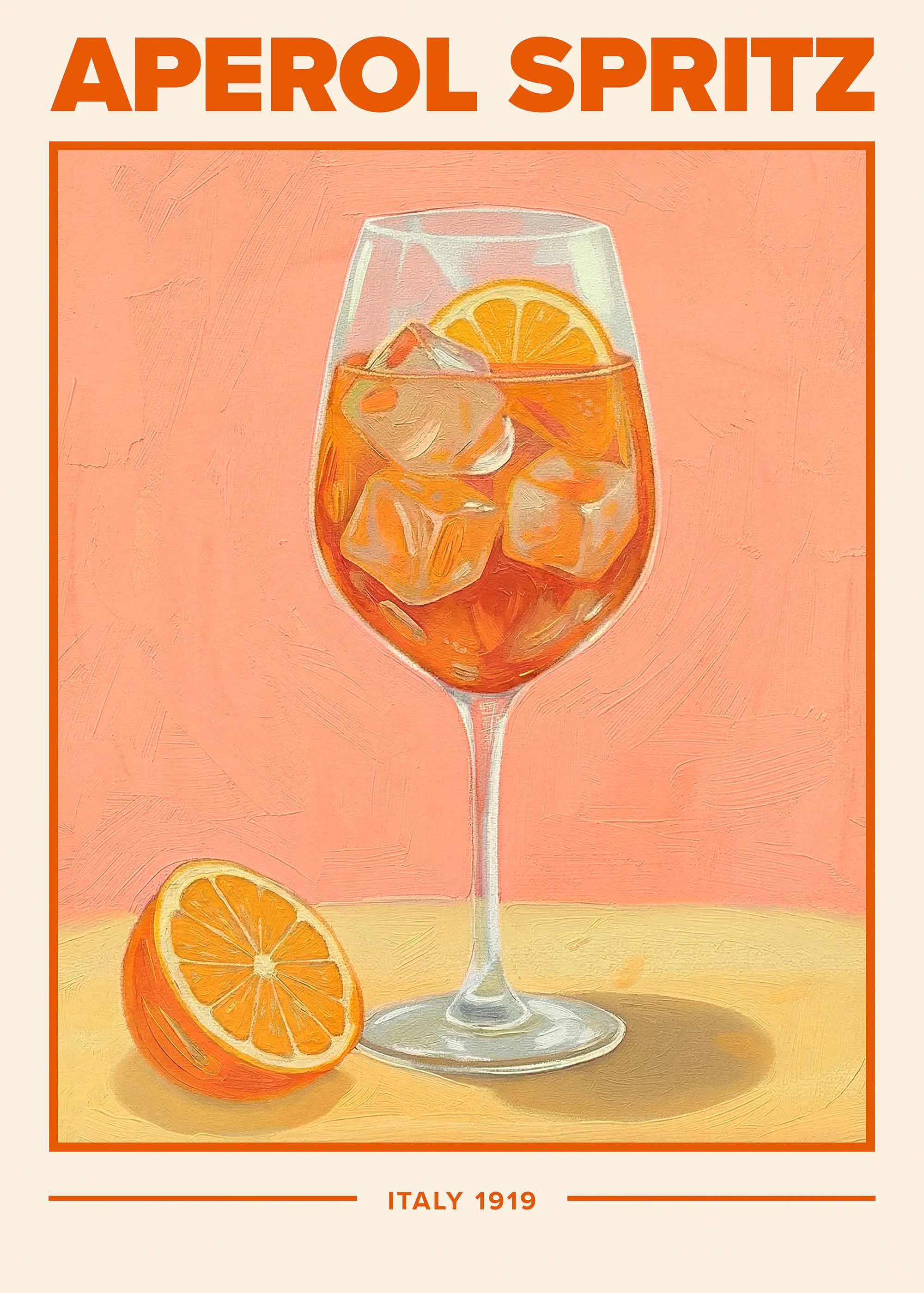 Aperol Spritz Cocktail Poster 0