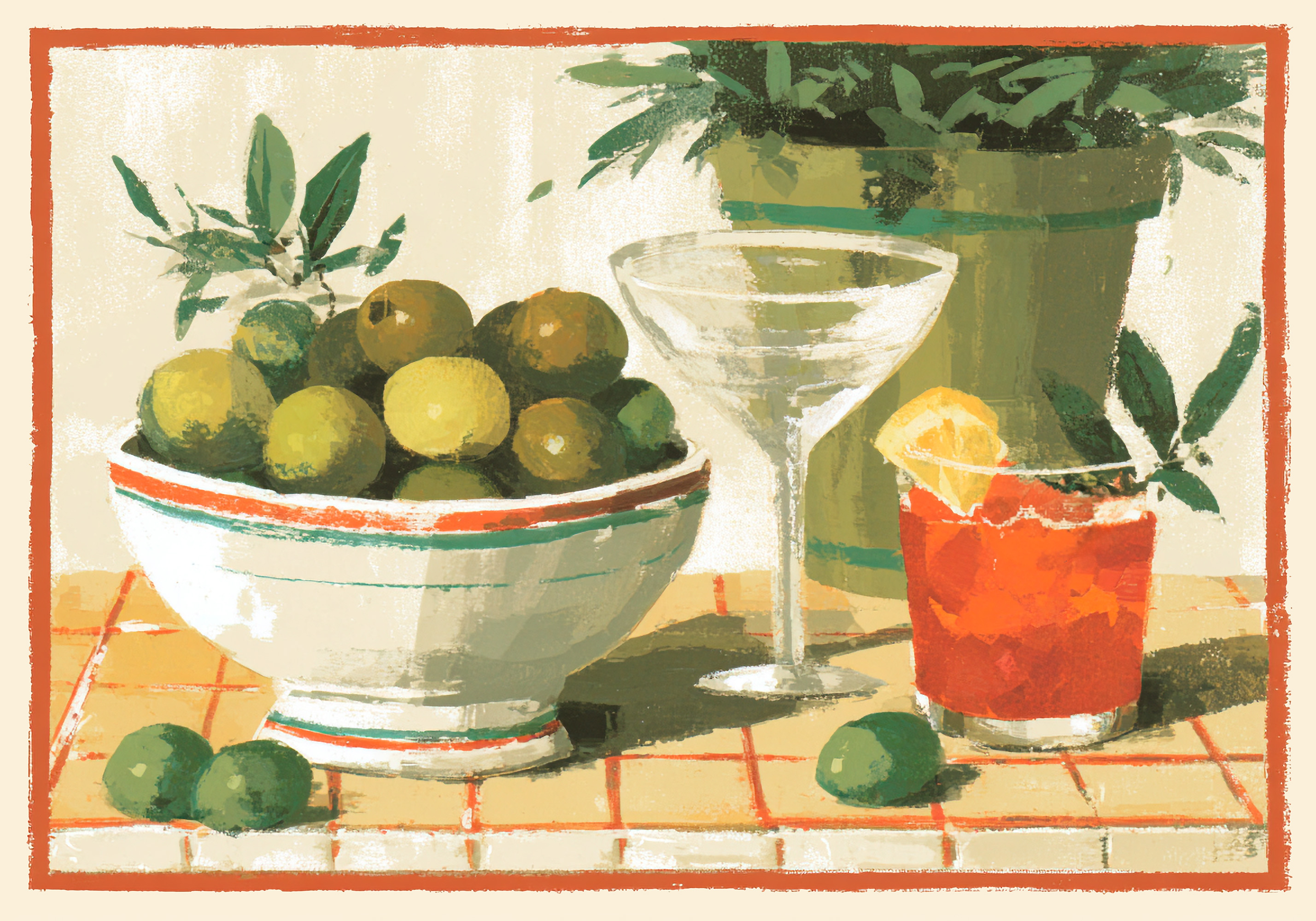Olive Aperitivo ポスター イタリアンカクテル | Poster Store JP
