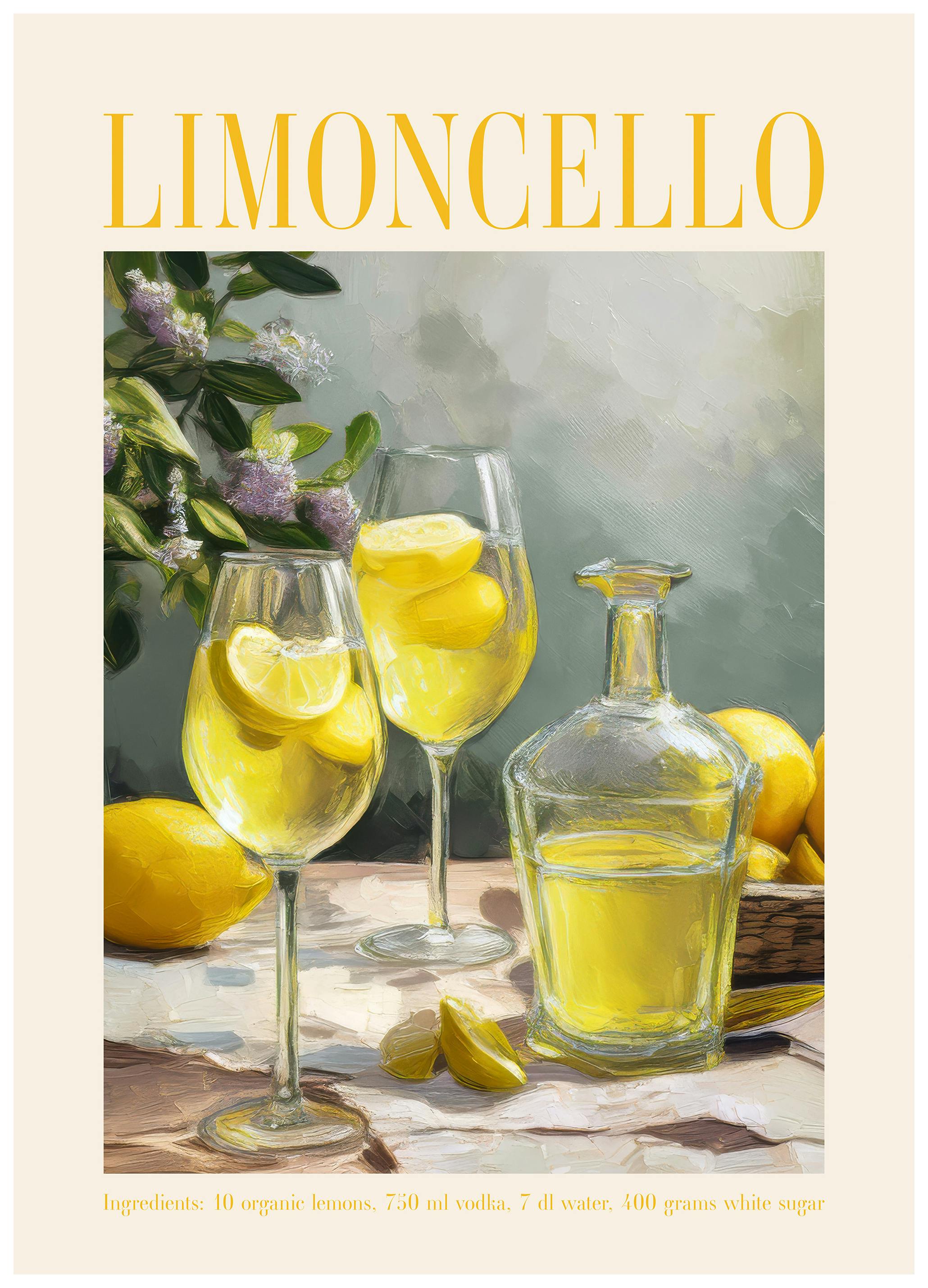 Limoncello Aperitivo Poster (70x100 cm) - Poster Store