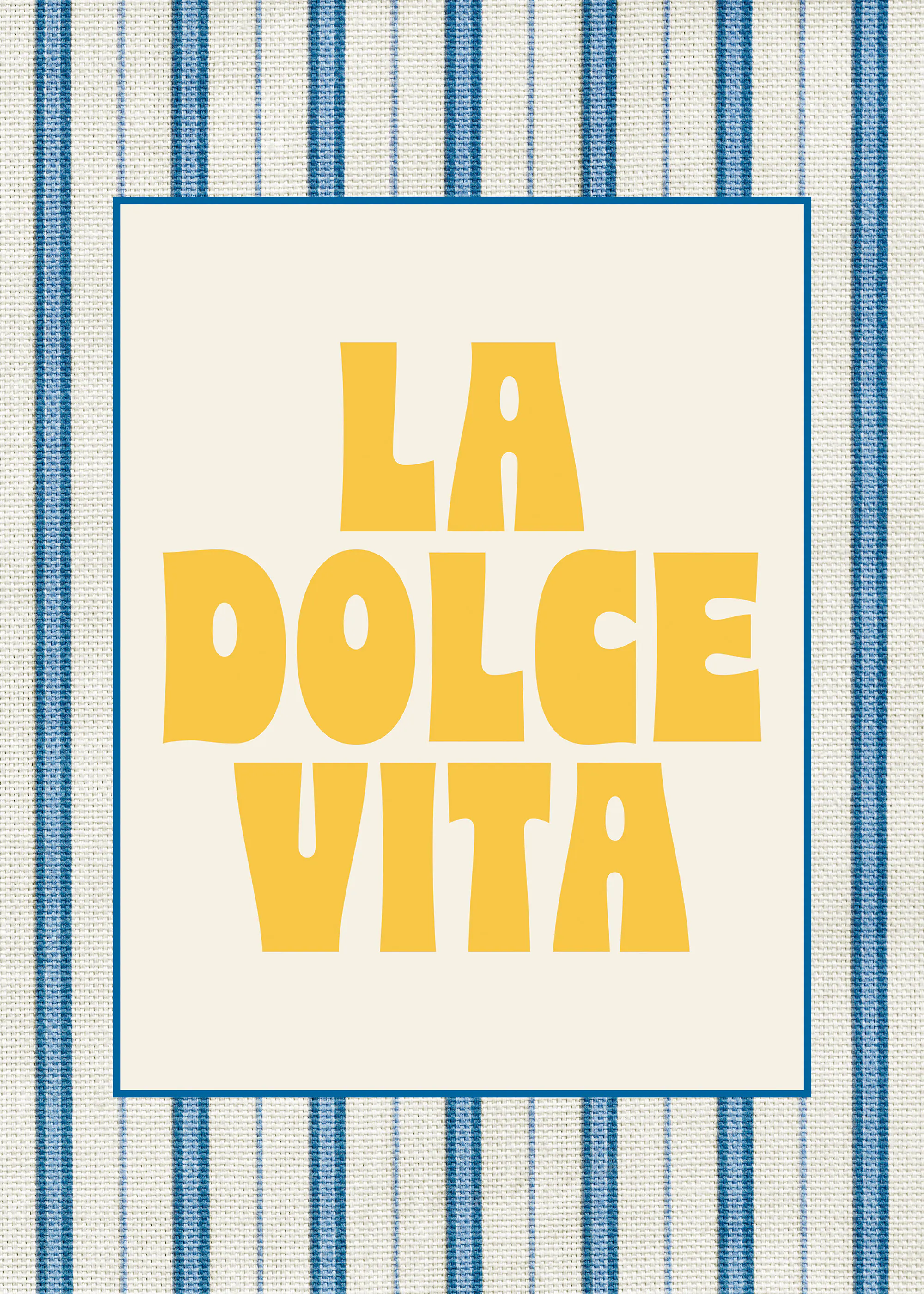Dolce Vita Stripes Blue Poster 0