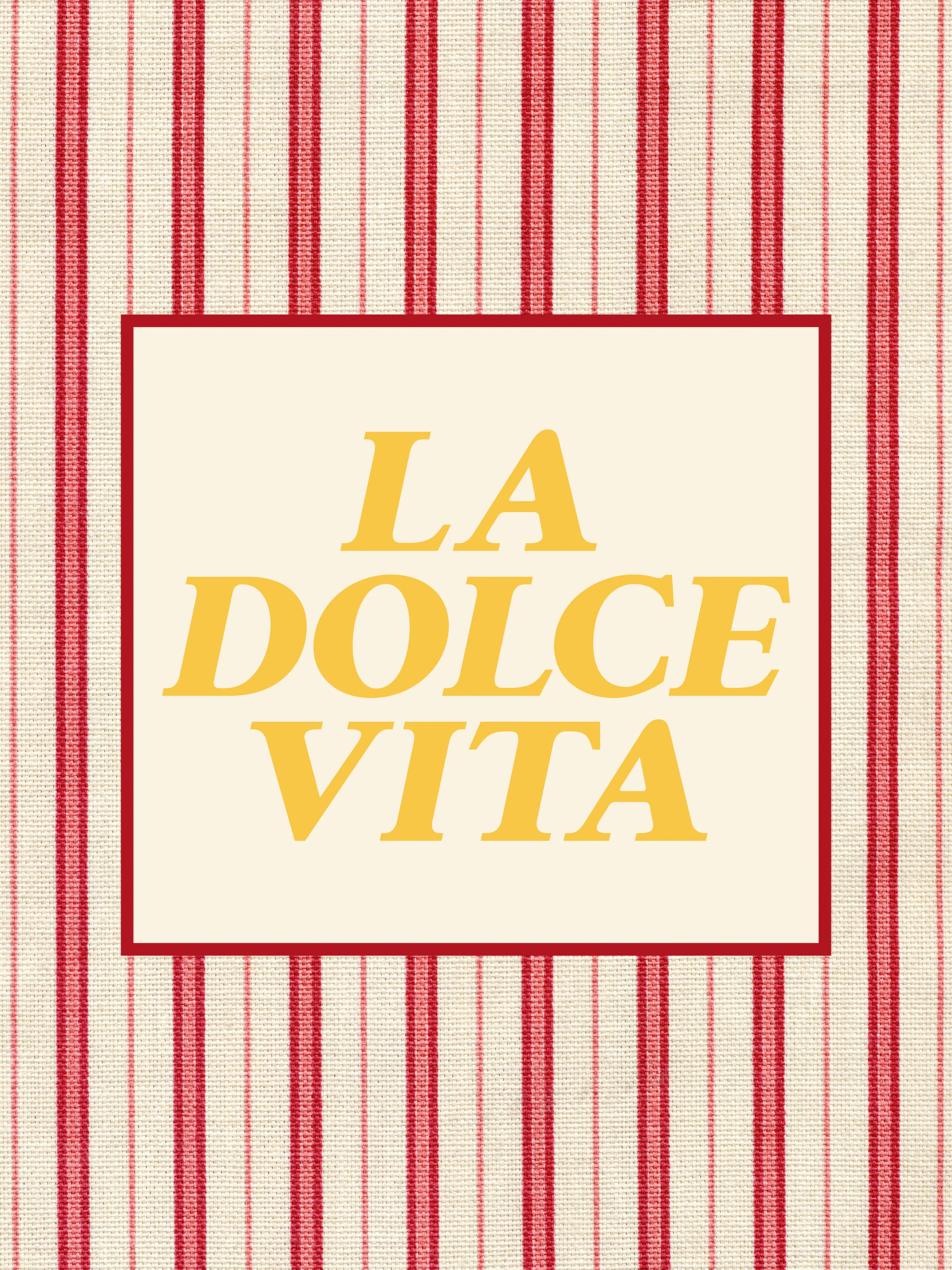 Dolce Vita Stripes Red Poster 0