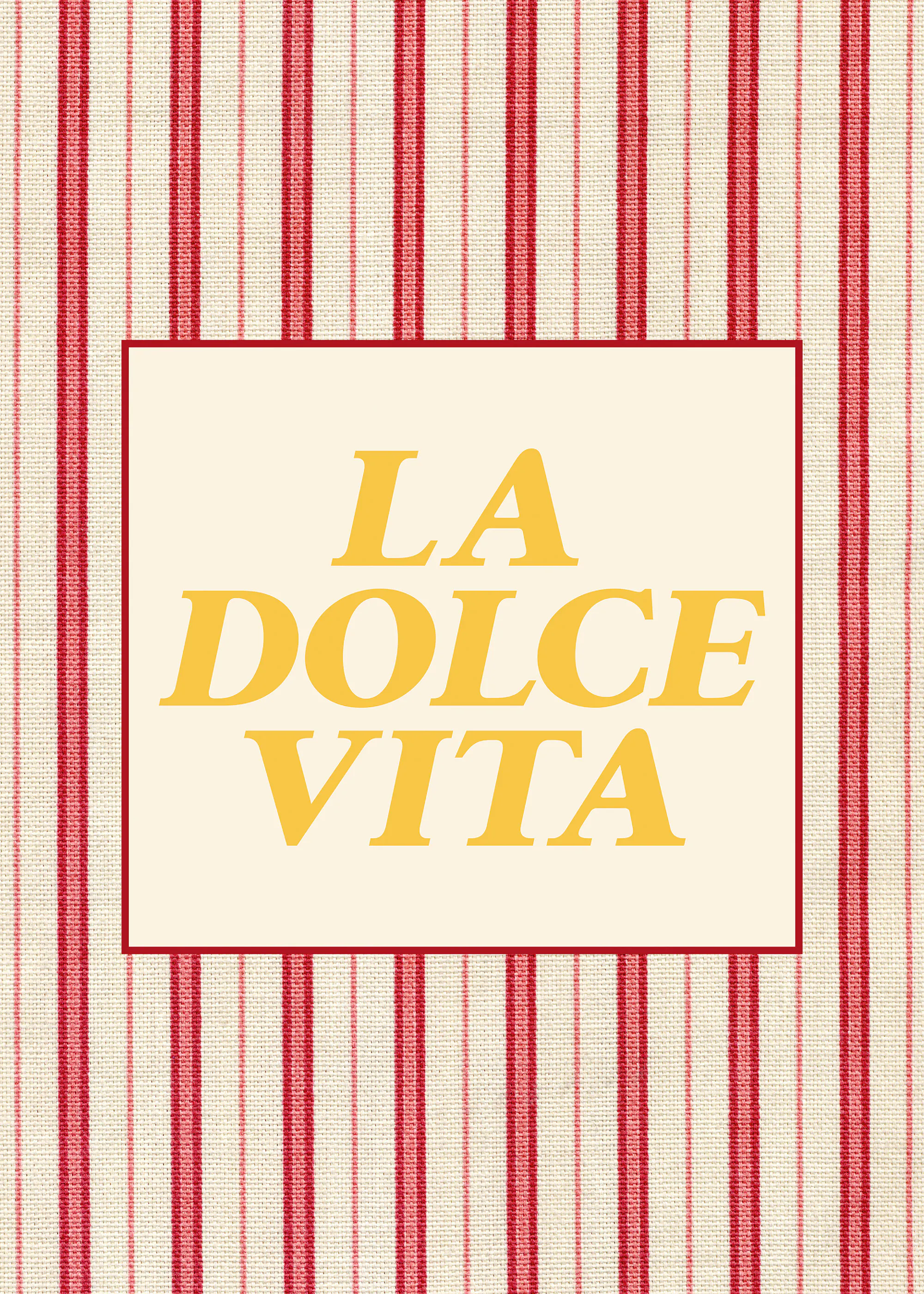 Dolce Vita Stripes Red Poster 0