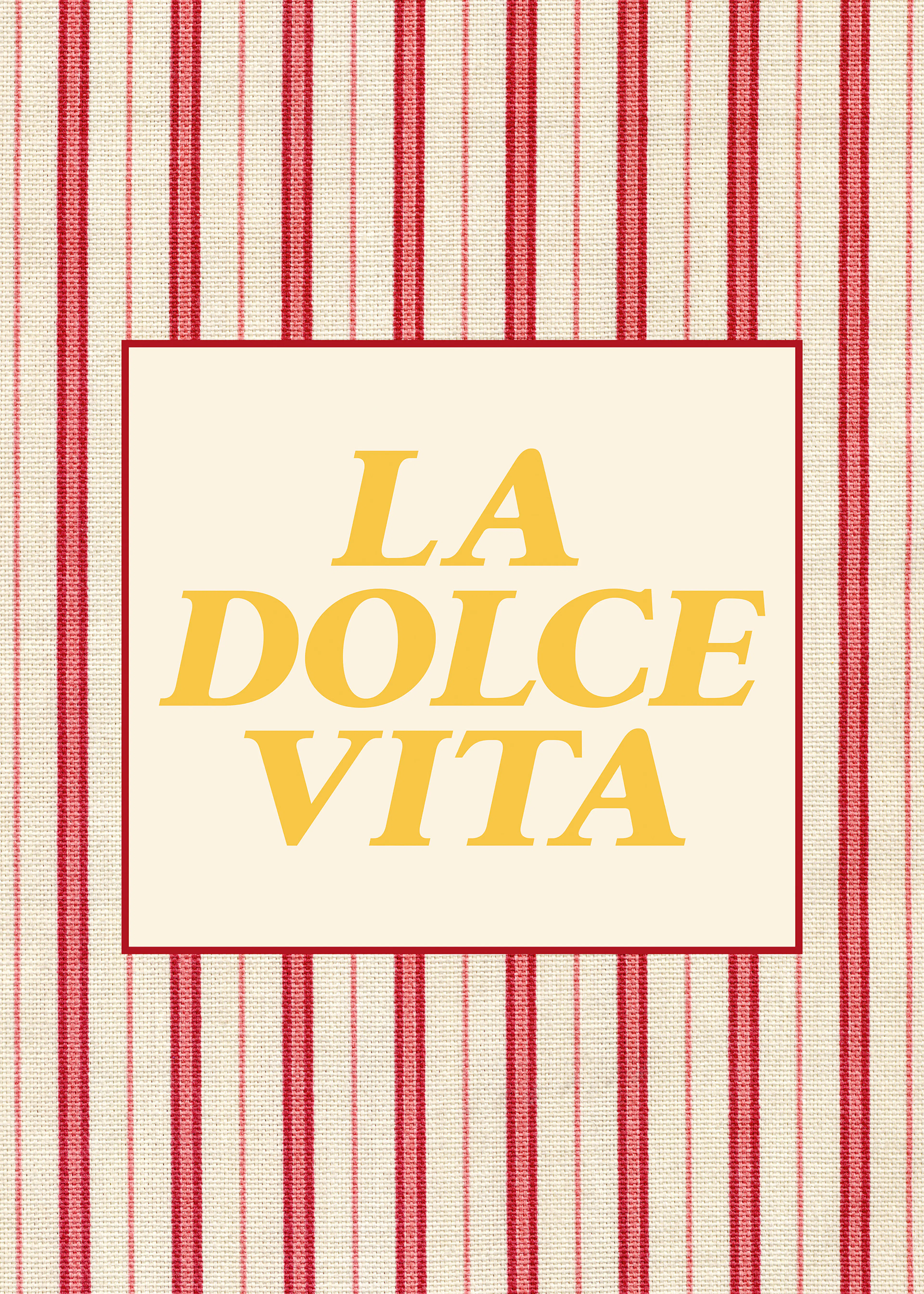 Dolce Vita Stripes Red Poster 0