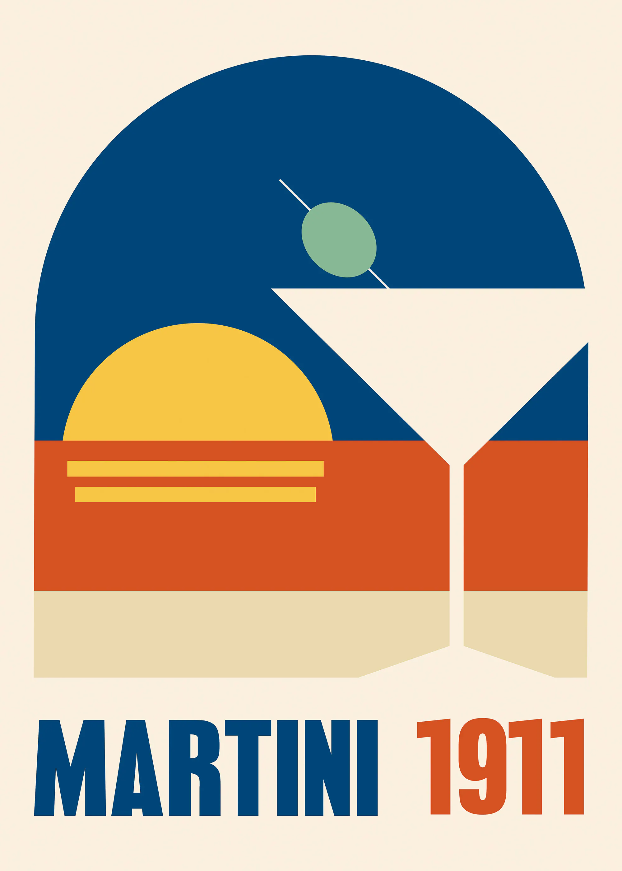 Martini Sunset Poster 0