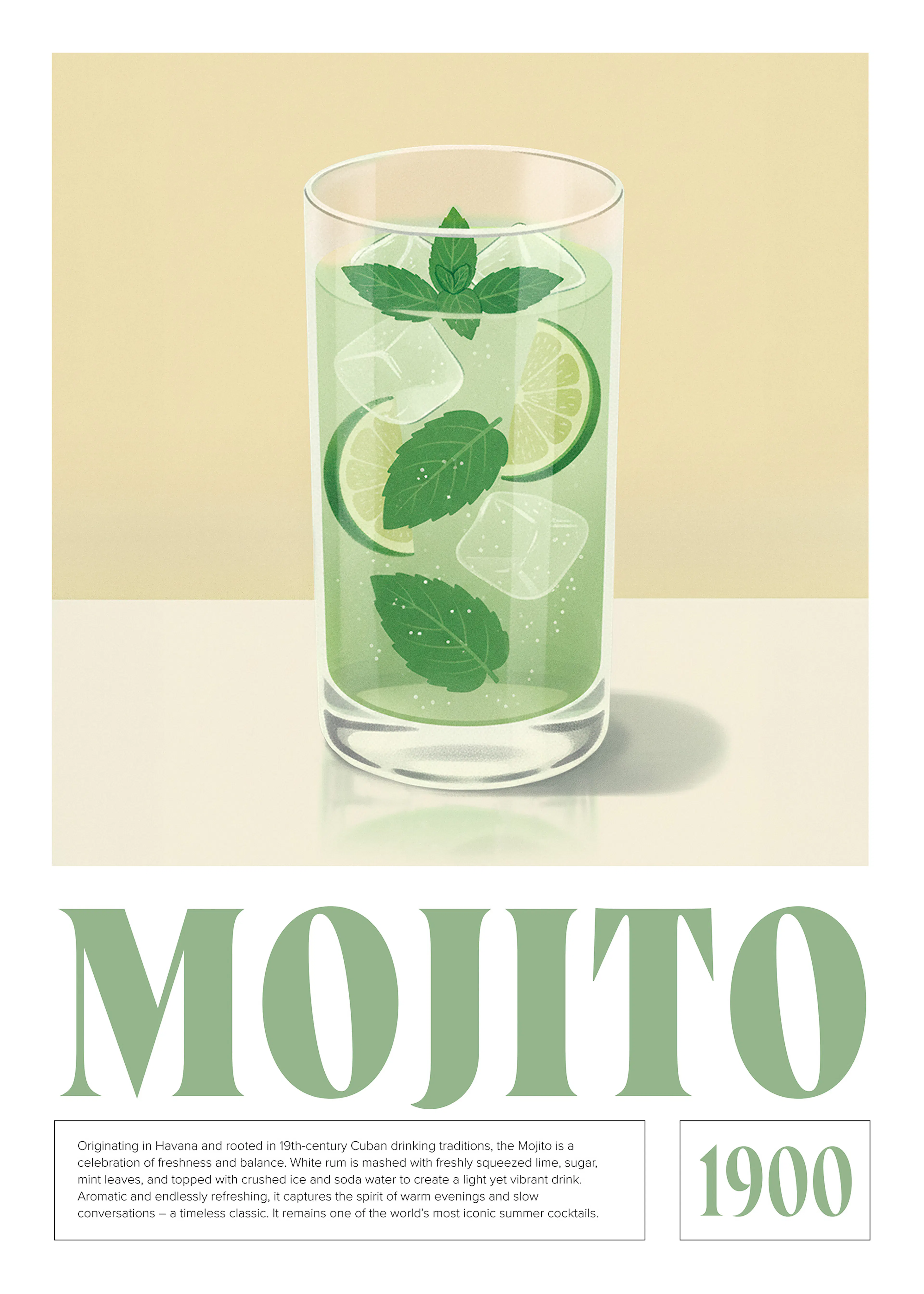 Mojito Cocktail Poster 0