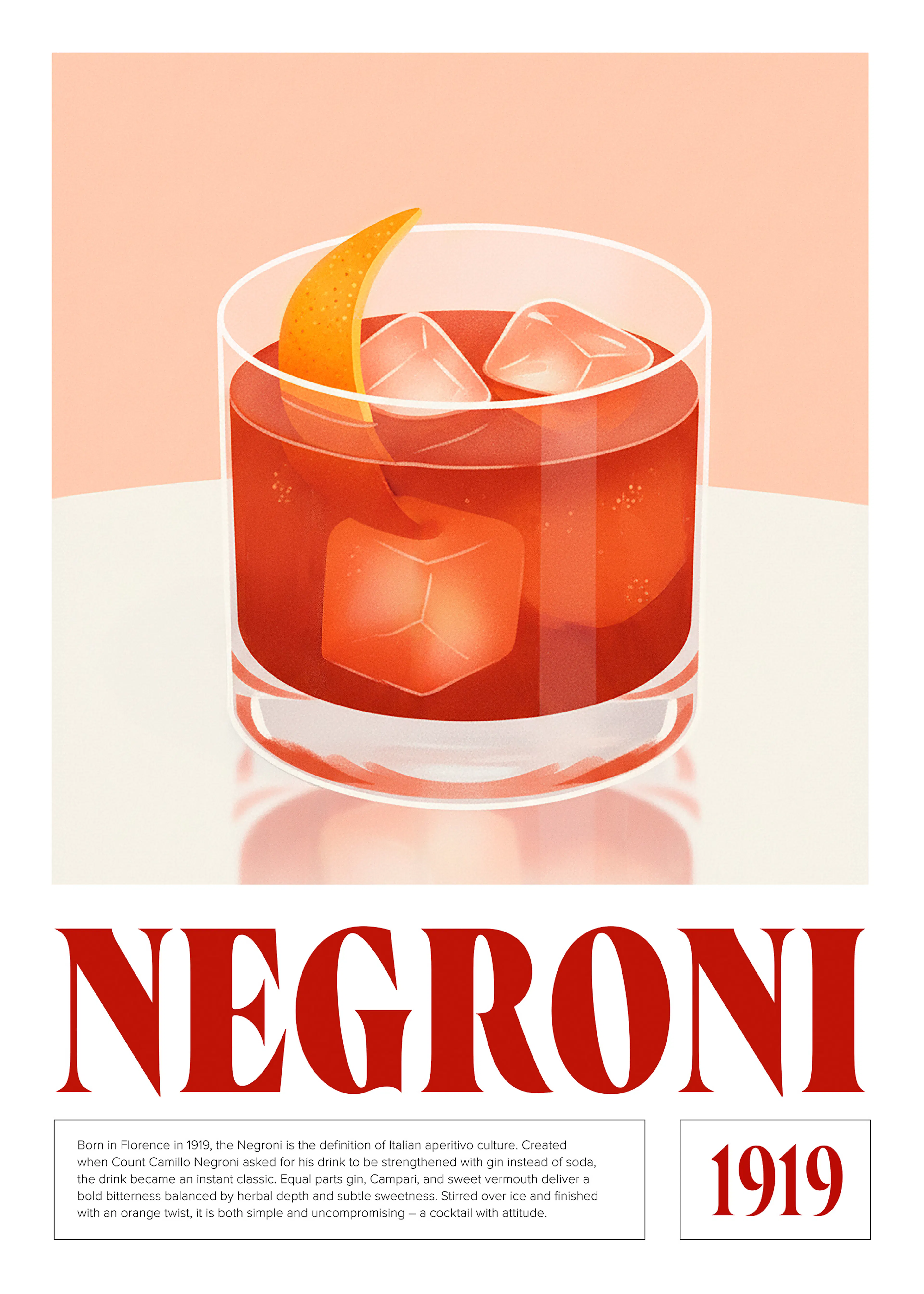 Classic Negroni Poster 0
