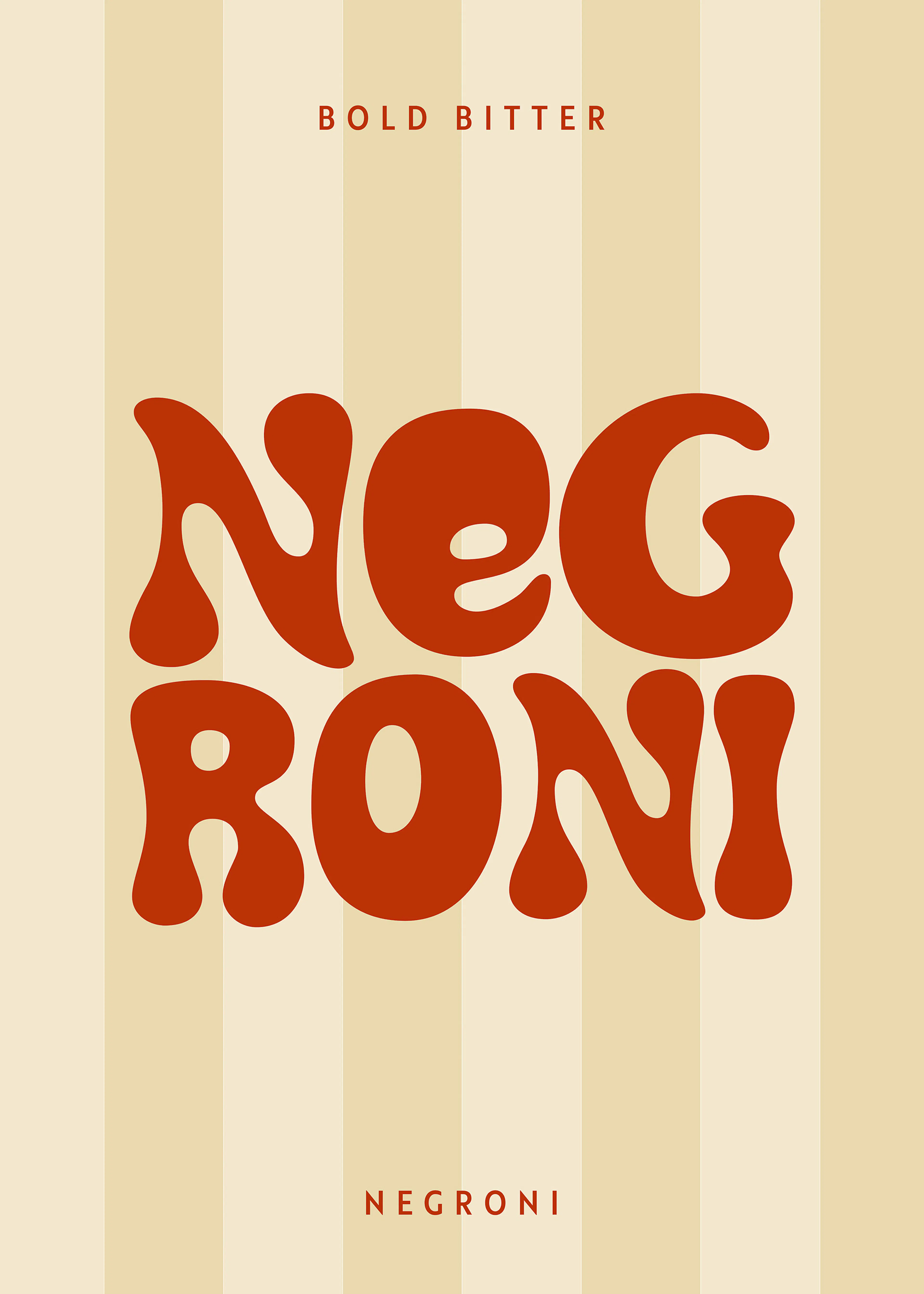 Negroni Stripes Poster 0