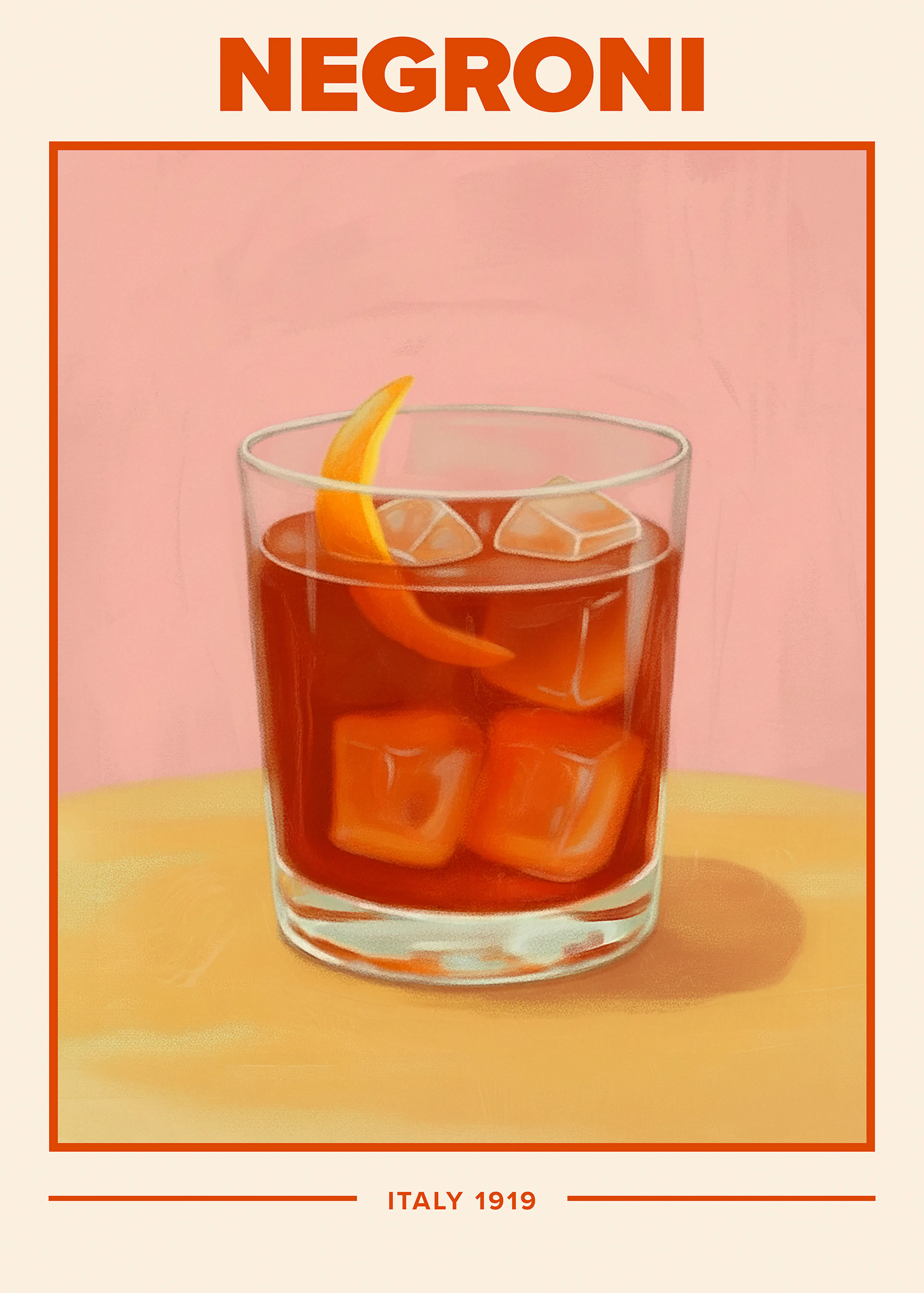 Negroni Cocktail Juliste 0