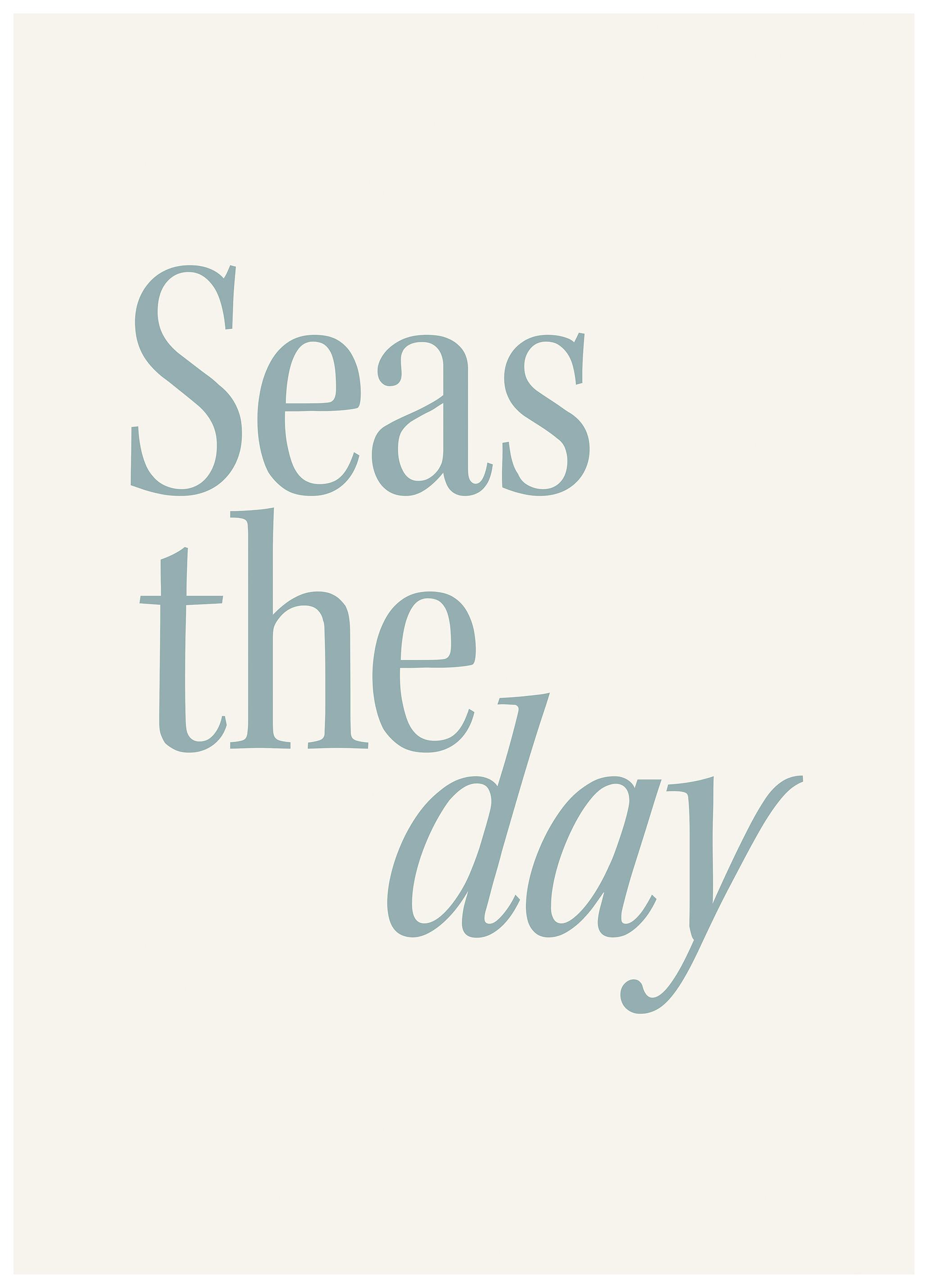 Seas the Day Plakat (40x50 cm) - Poster Store