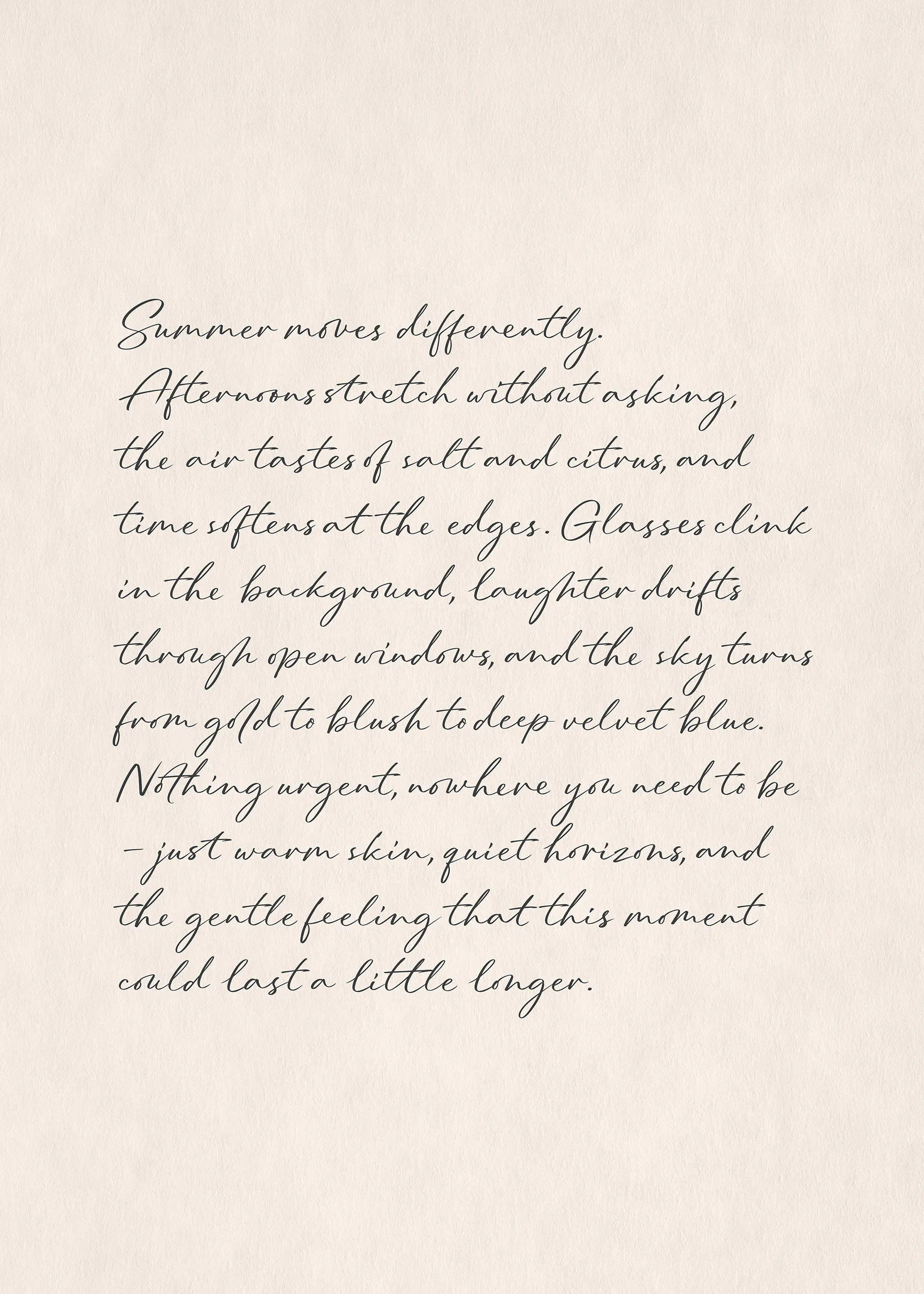 Vintage Script Letter Poster 0