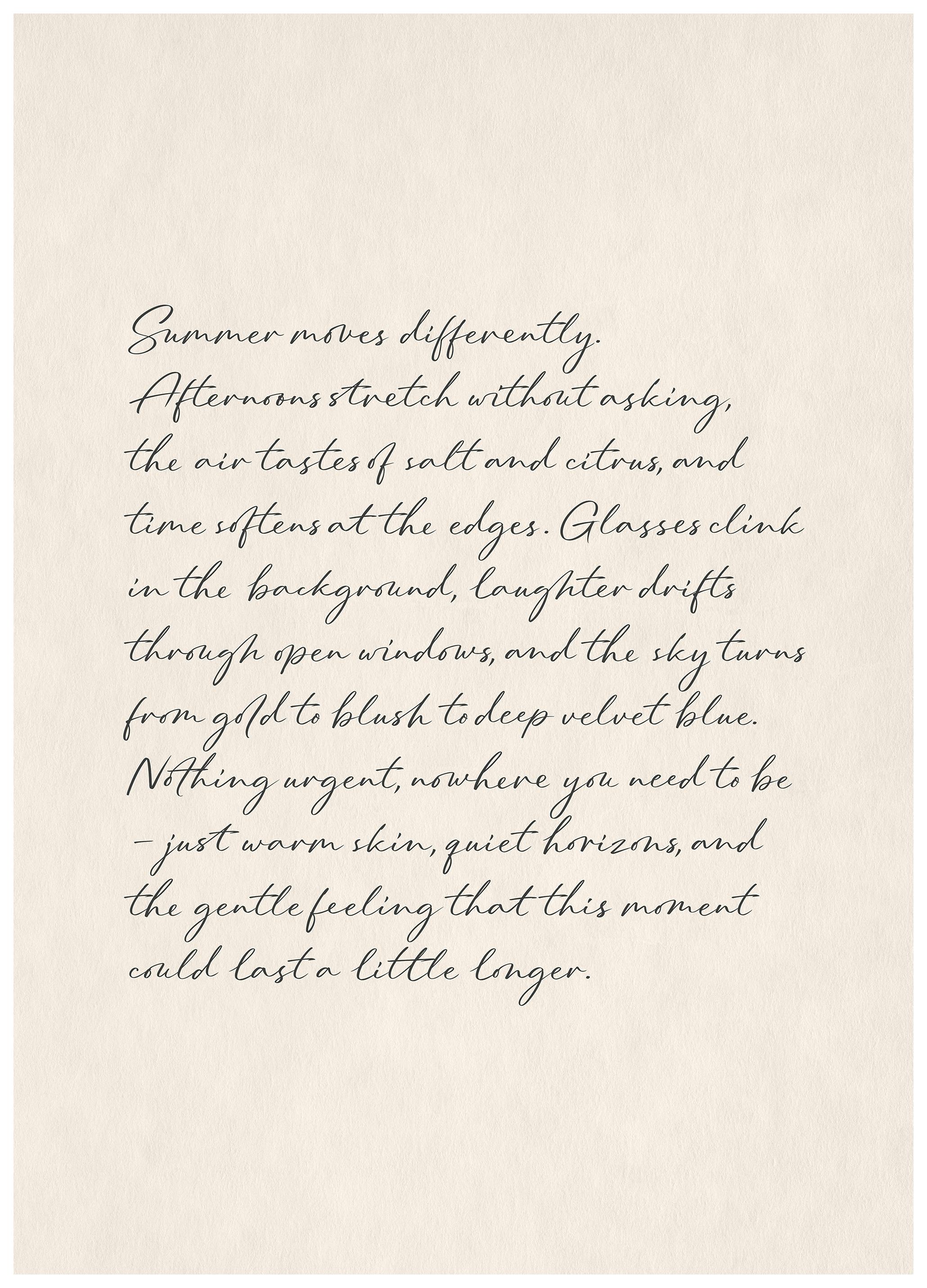 Vintage Script Letter Affiche (50x70 cm) - Poster Store