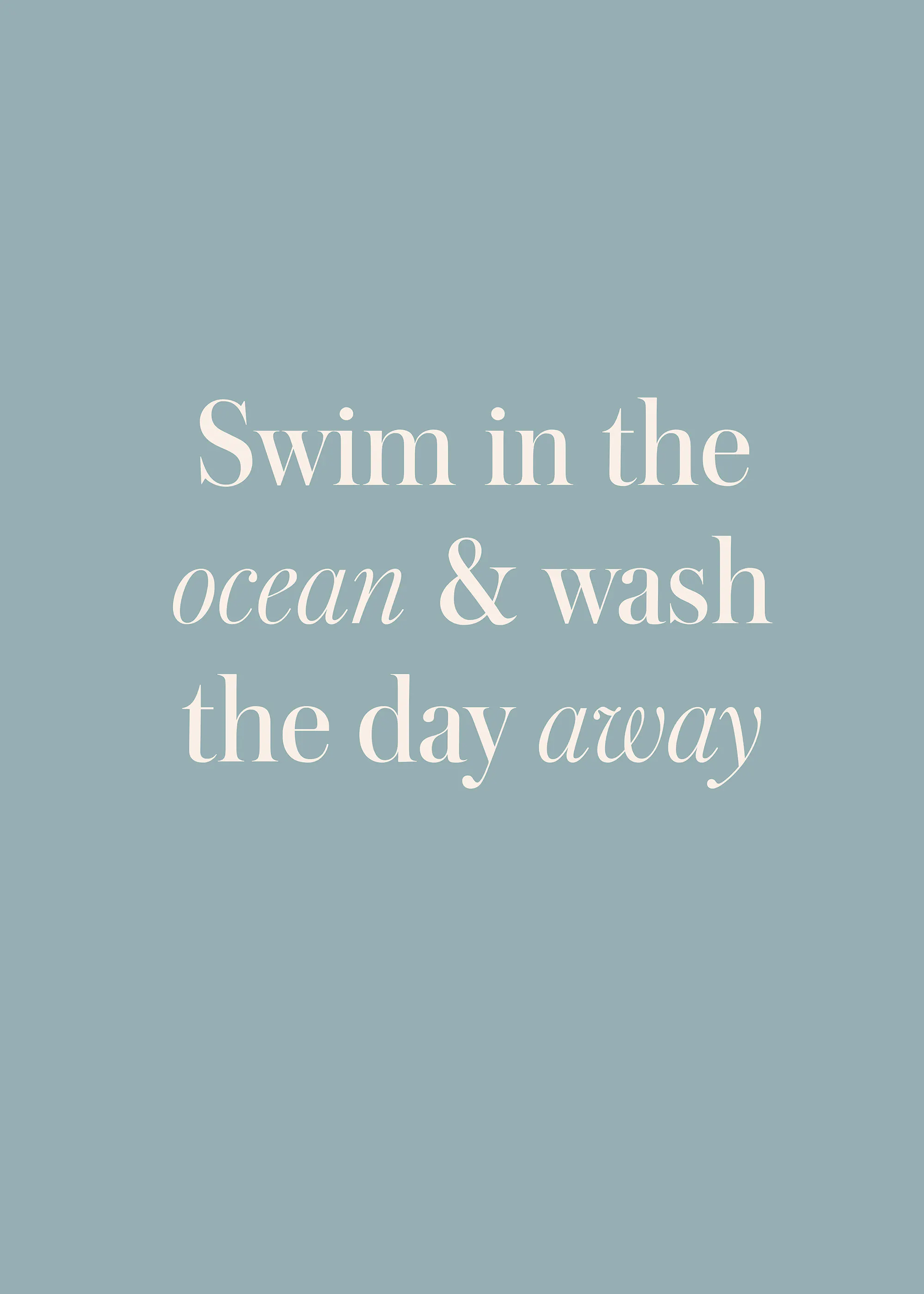 Ocean Quote Poster Affiche 0