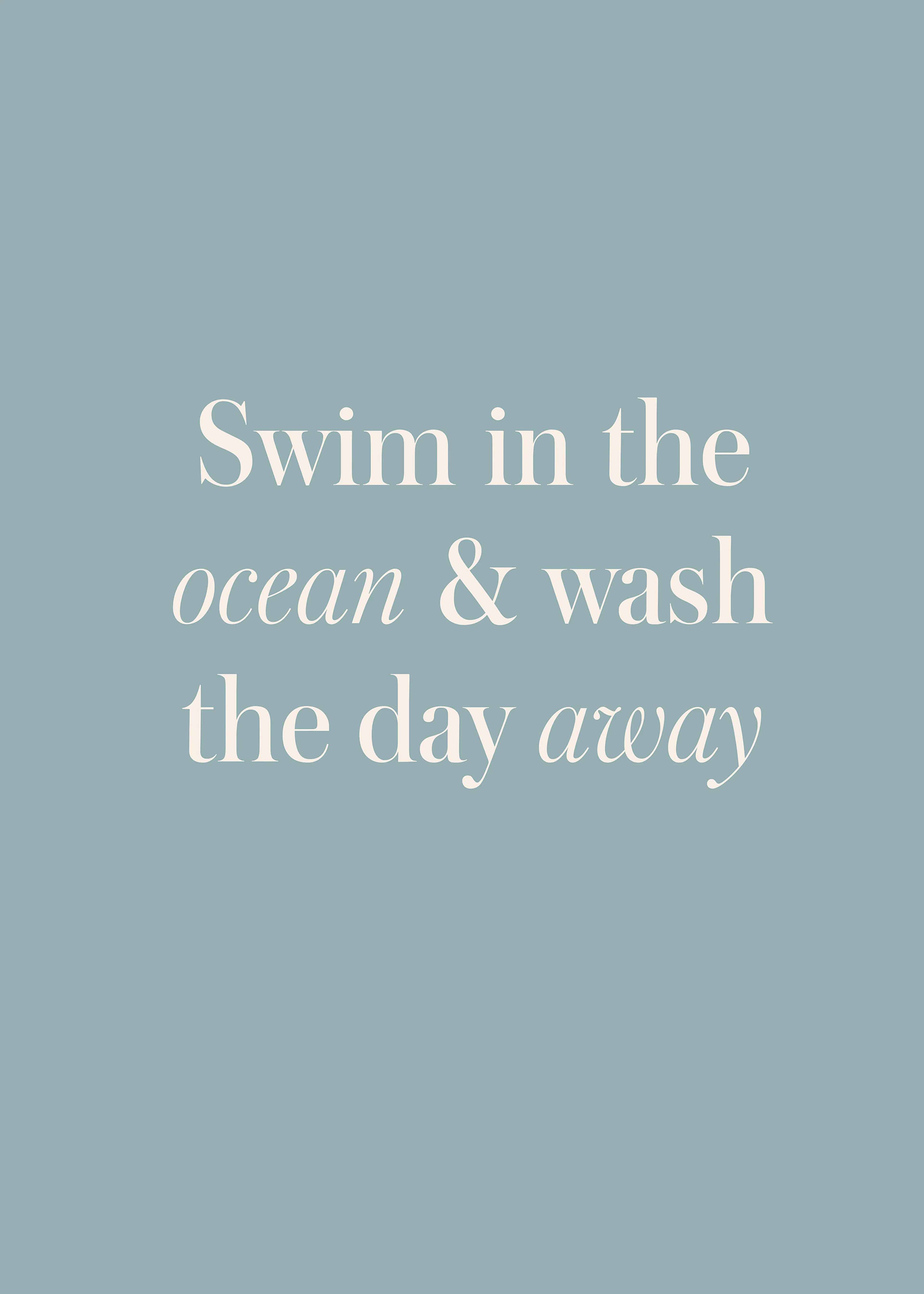Ocean Quote Poster Affiche 0
