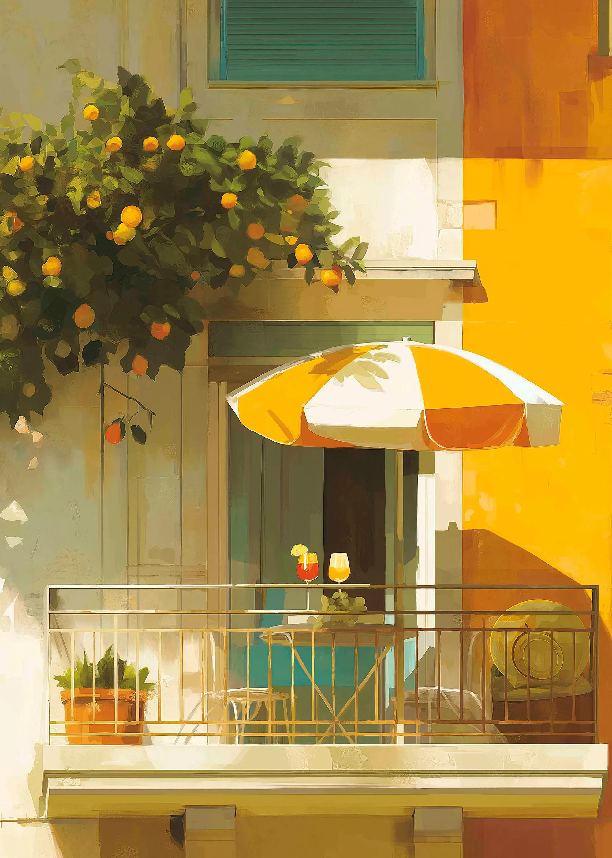 Italian Balcony Poster 0