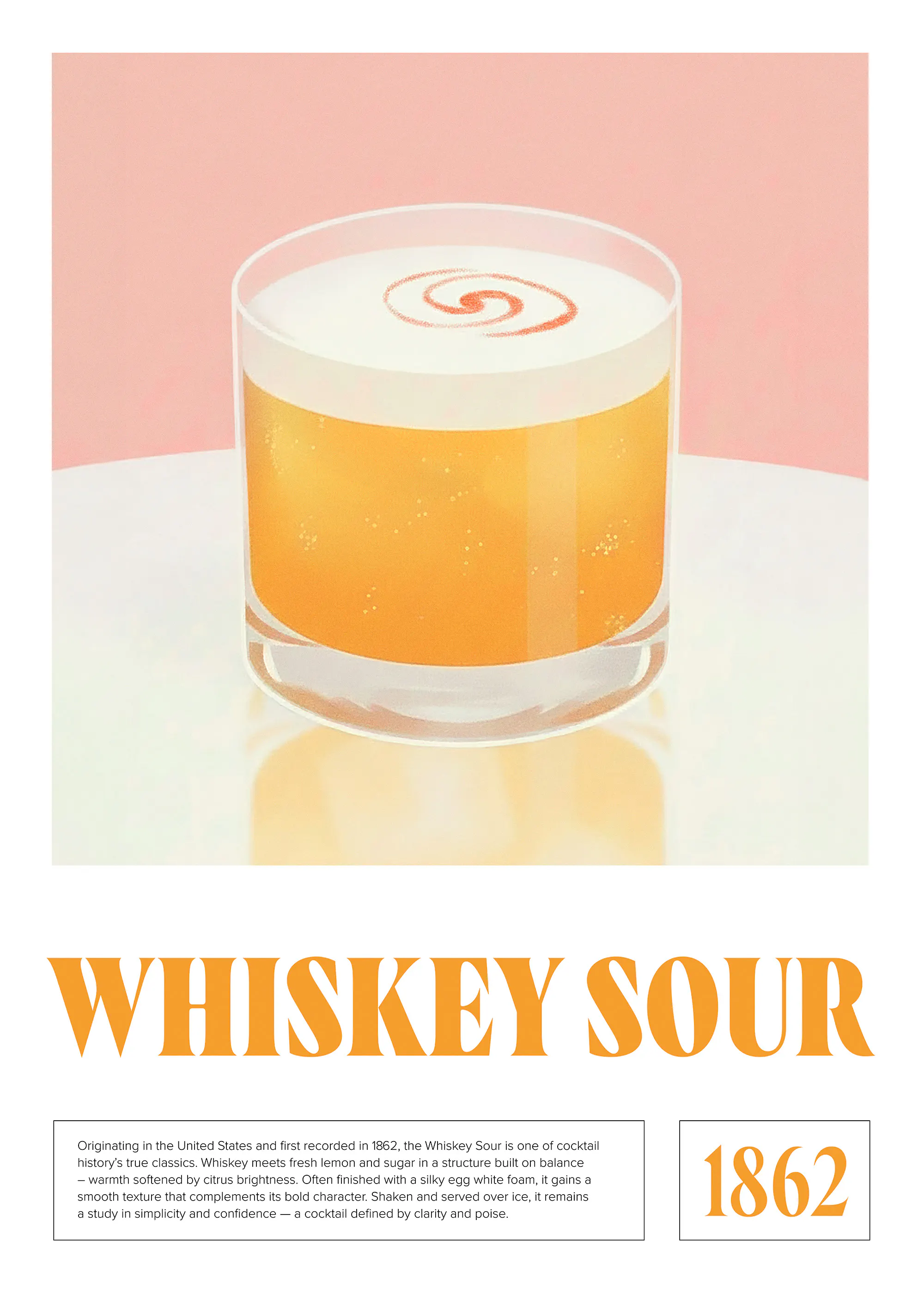 Whiskey Sour Cocktail Poster 0