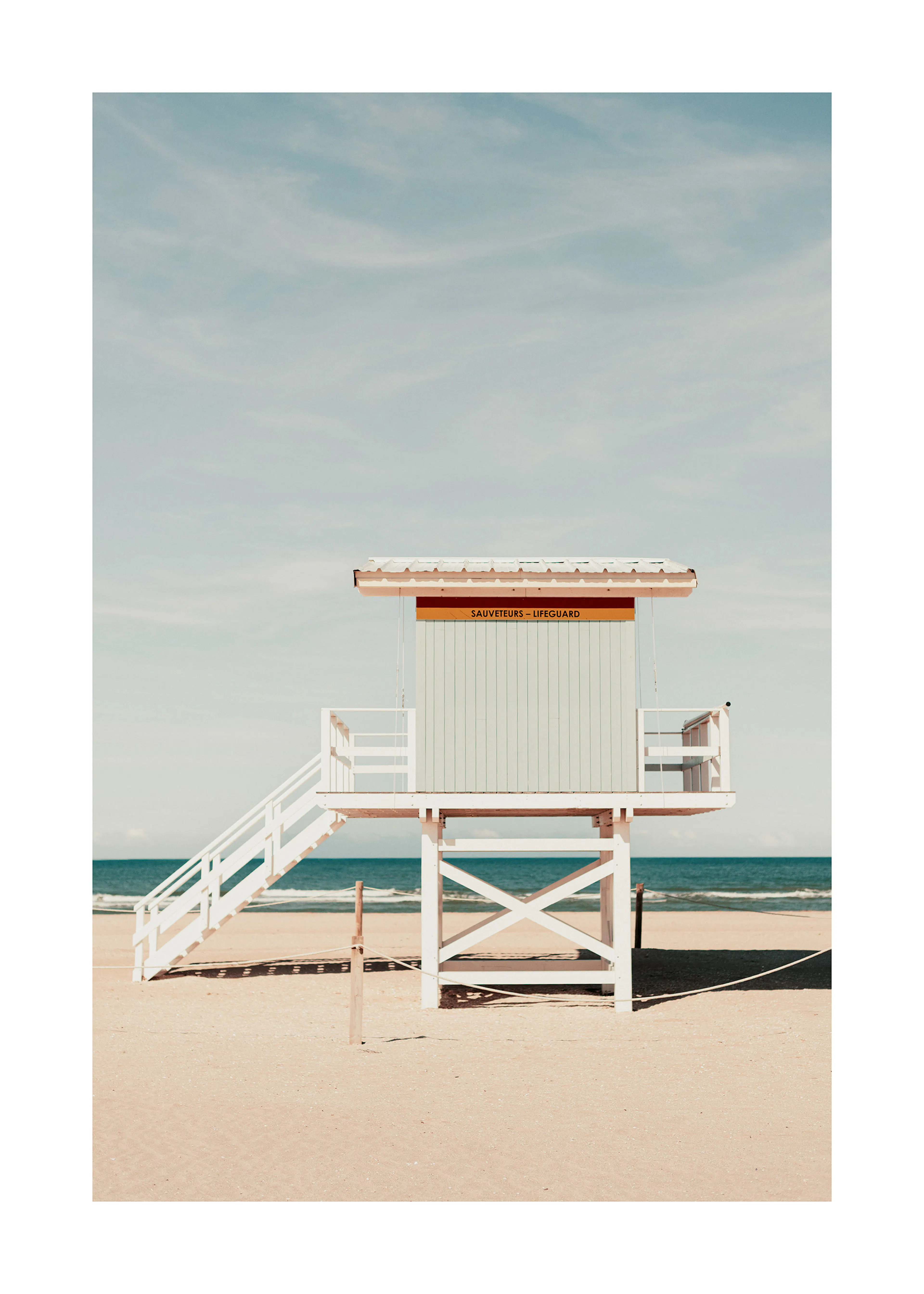 Lifeguard Tower Beach Poster 0
