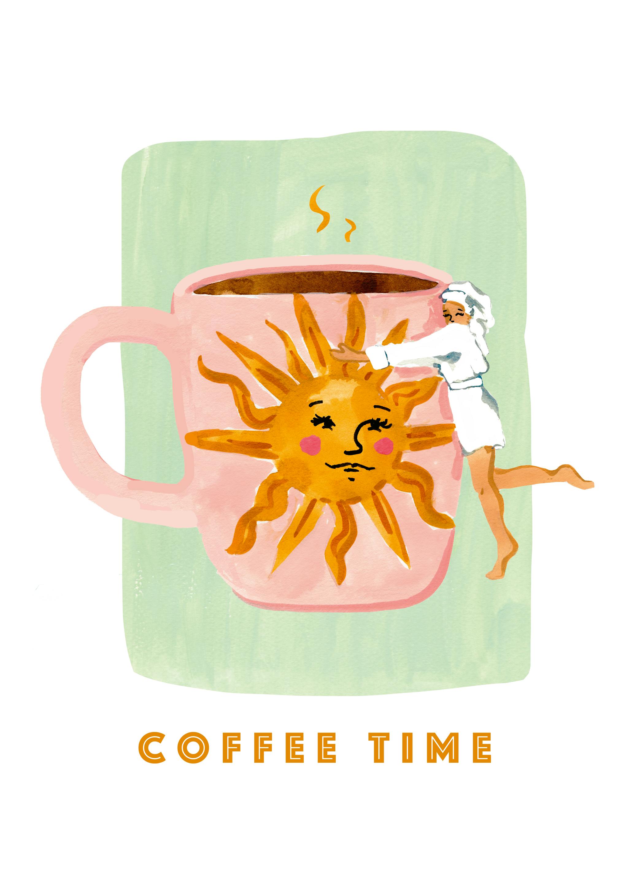 Sabina Fenn - Café Câlin Poster (50x70 cm) - Poster Store