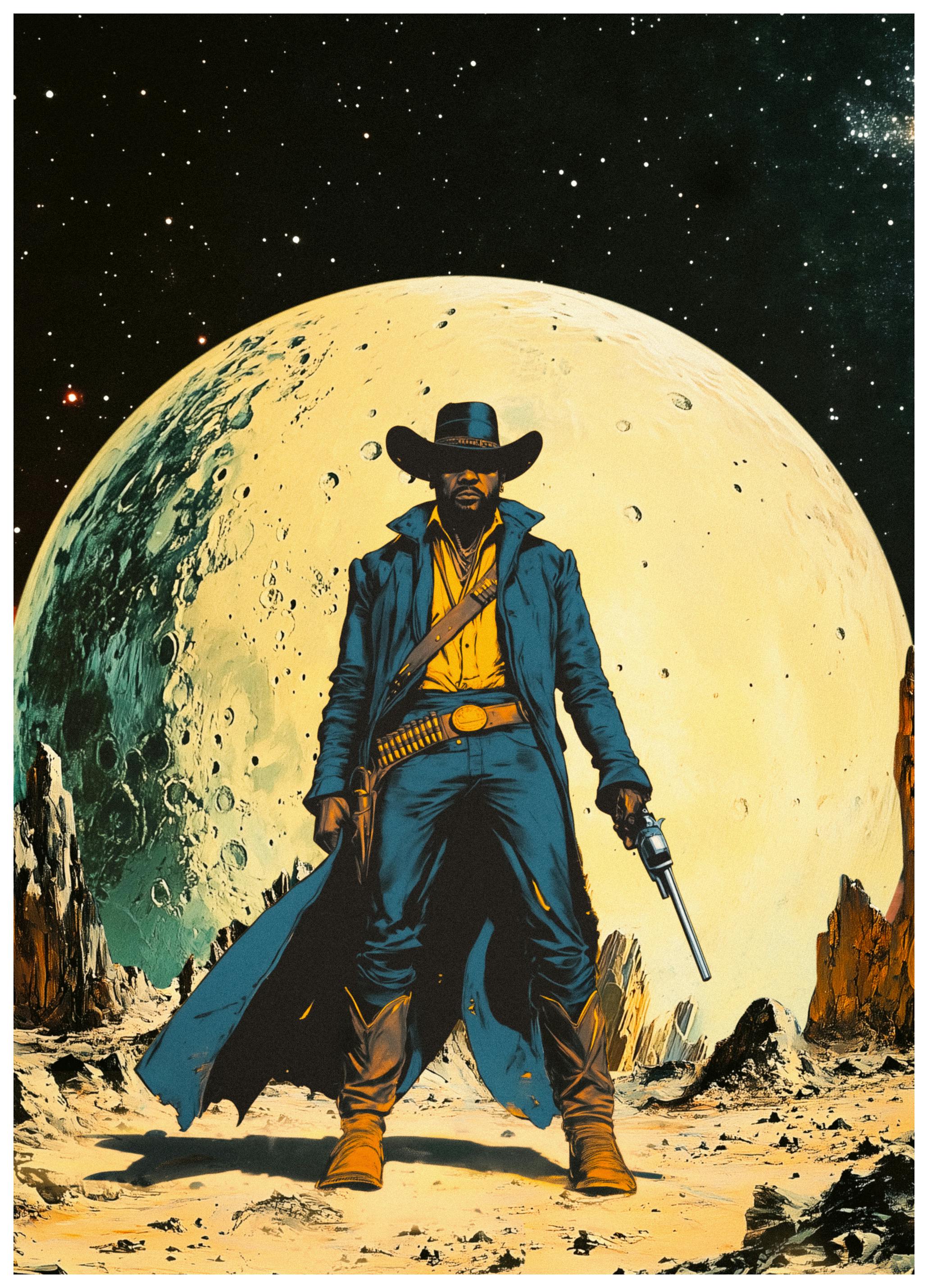 TauDalPoi - Grote Cowboy Poster (50x50 cm) - Poster Store
