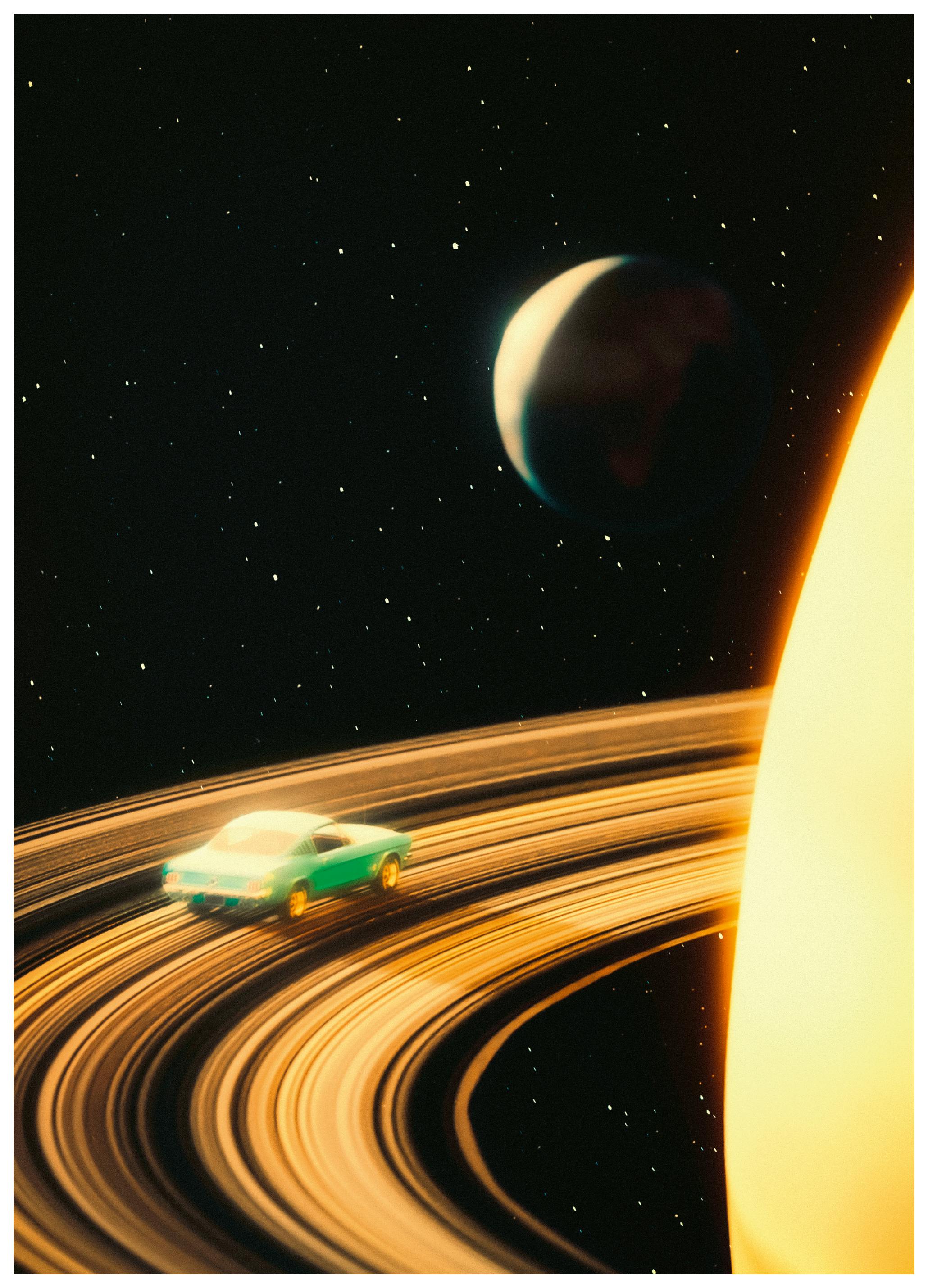 TauDalPoi - Saturn Highway Poster (40x50 cm) - Poster Store