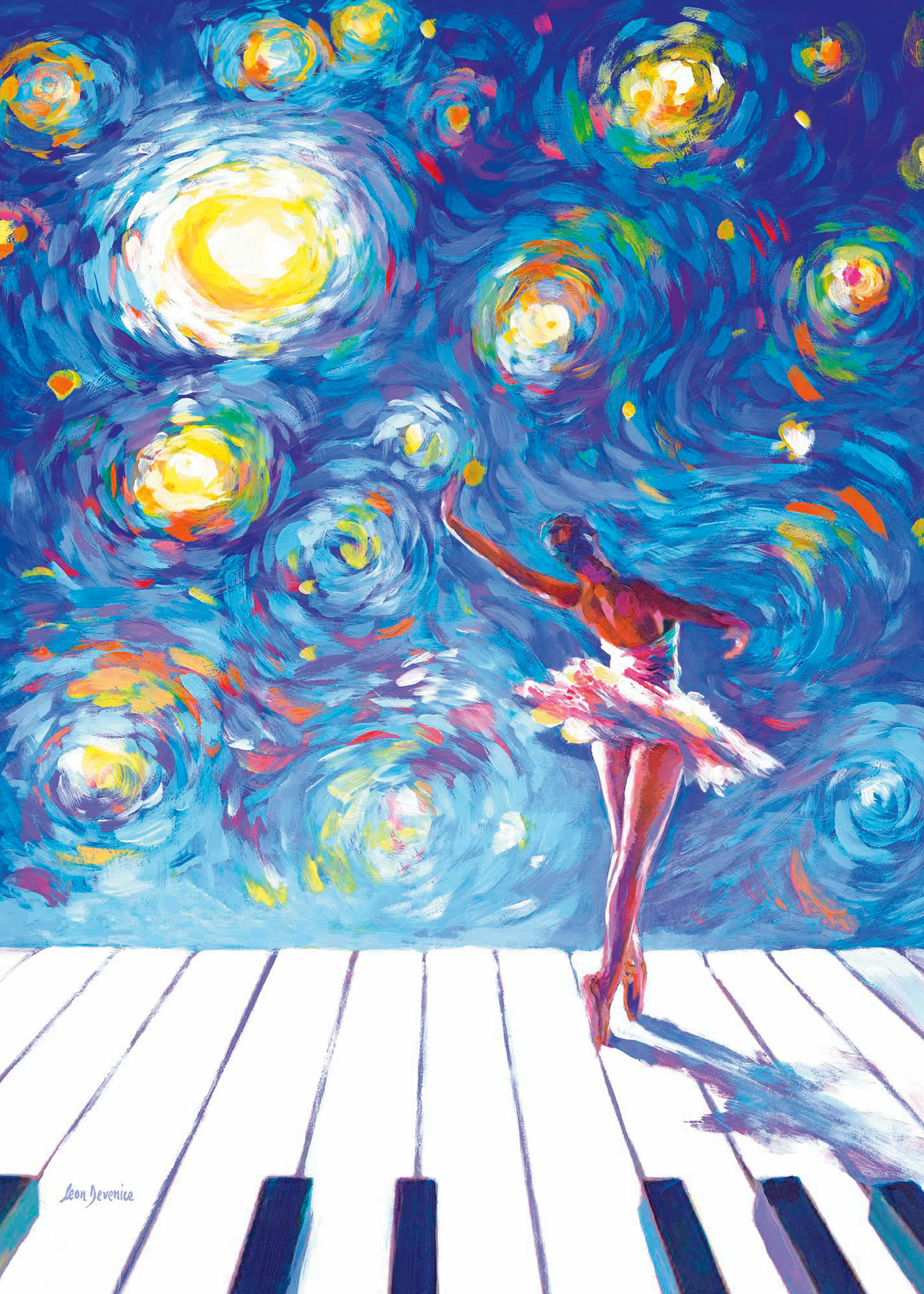 Leon Devenice - Stjärnklar Natt Ballerina Poster 0