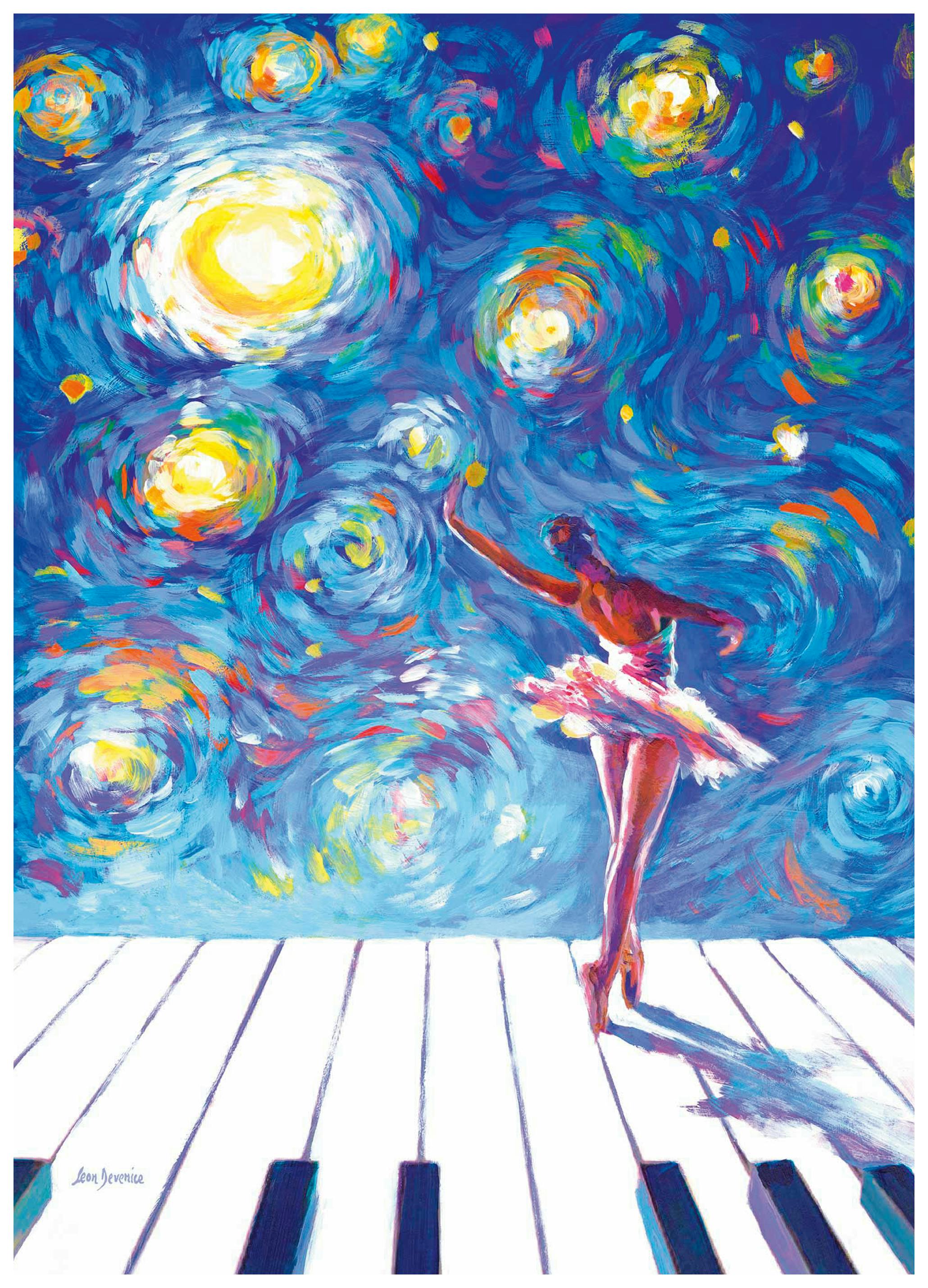 Leon Devenice - Nuit Étoilée Ballerine Poster (50x70 cm) - Poster Store