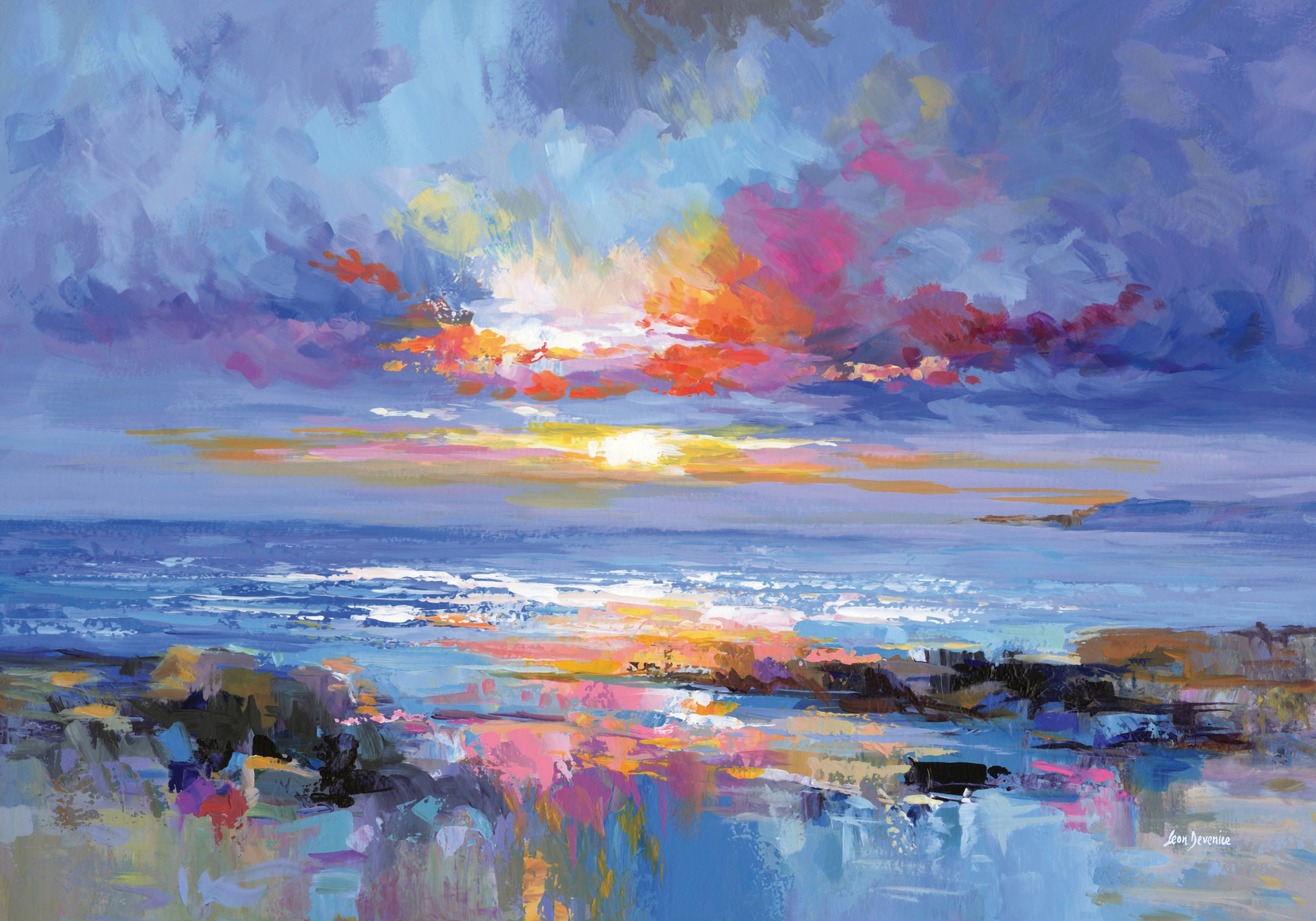 Leon Devenice - Abstract Seascape Poster