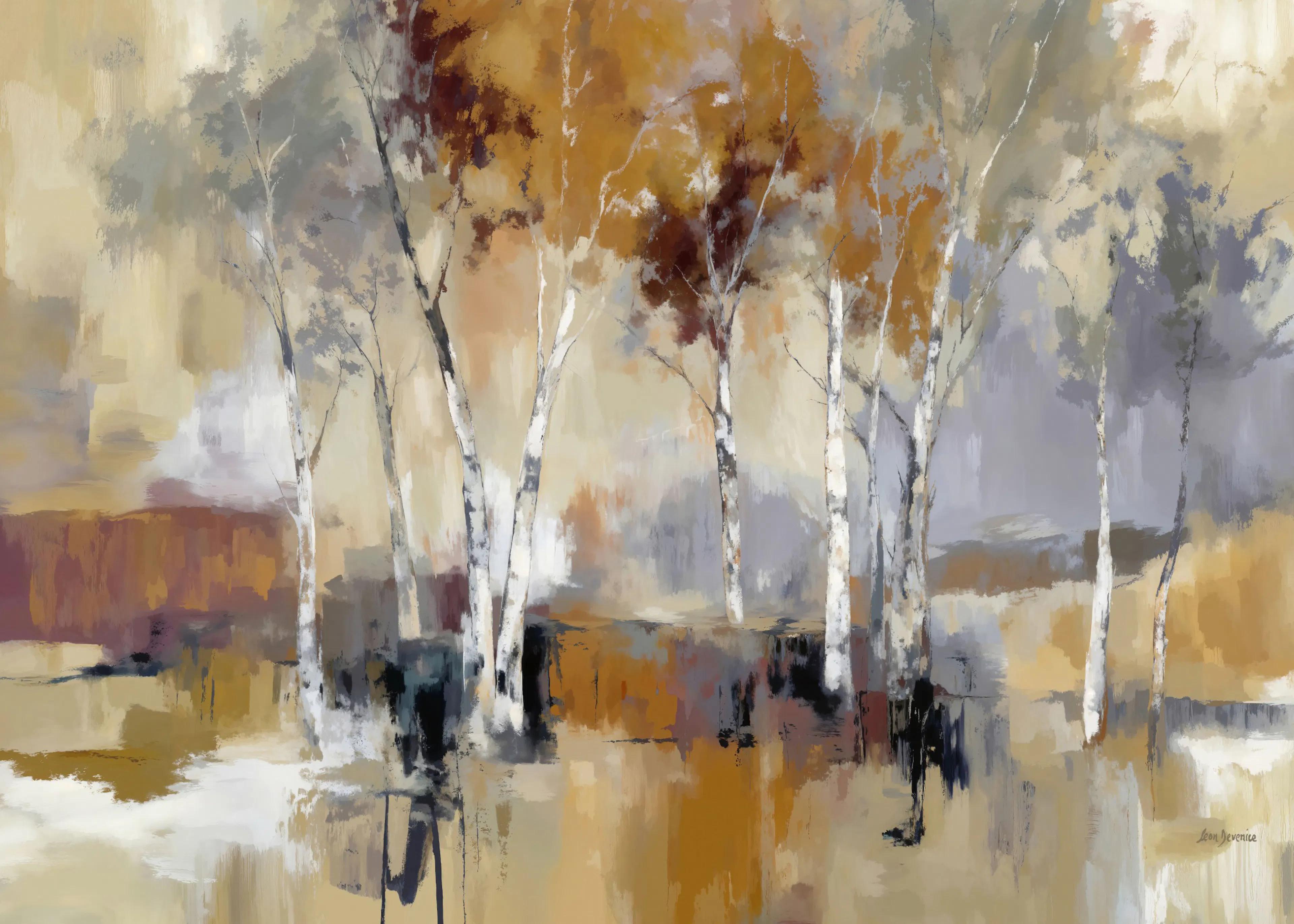 Leon Devenice - 따뜻한 어스 톤 포스터 0