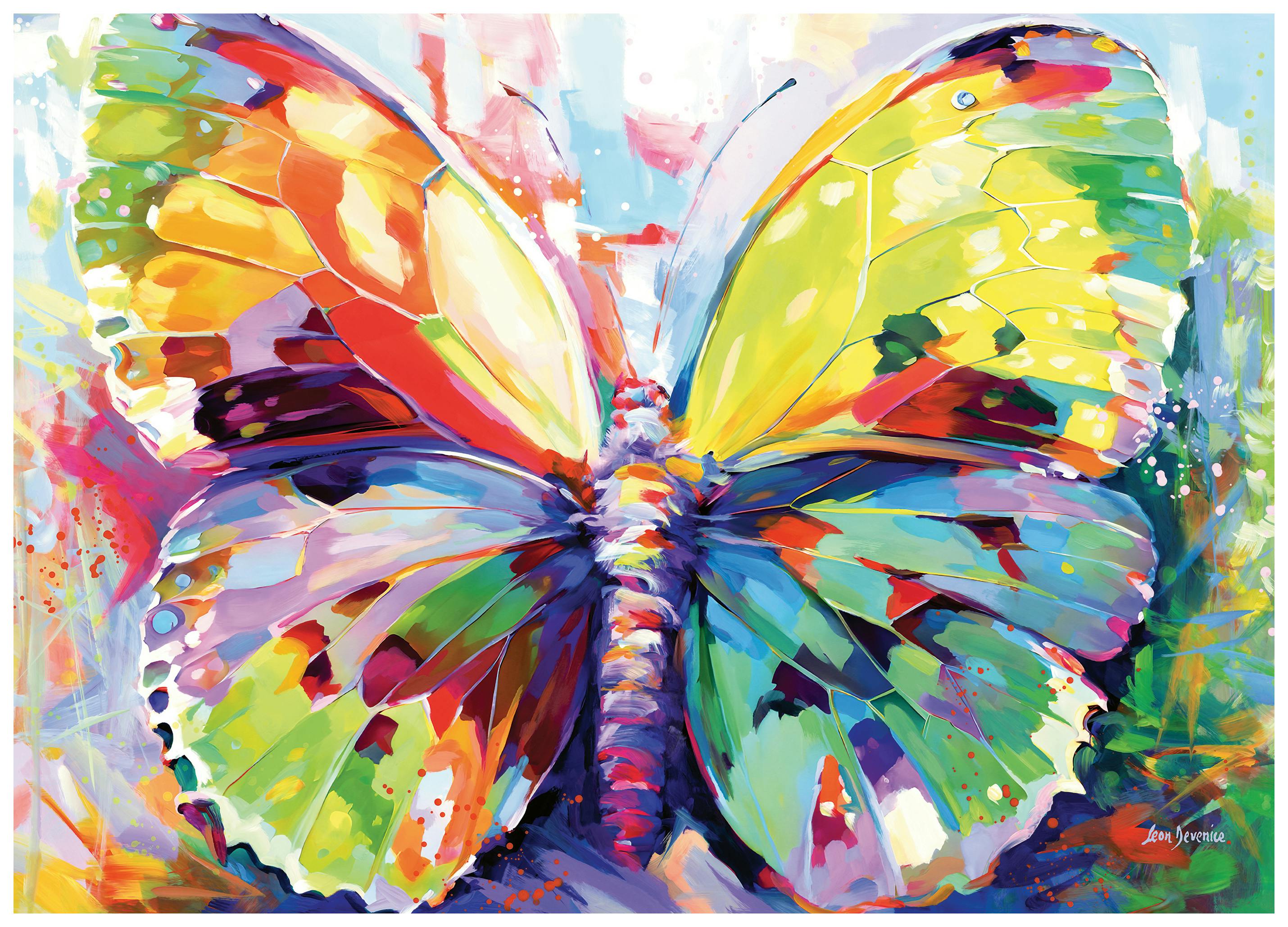 Leon Devenice - Colorful Butterfly Poster (30x40 cm) - Poster Store