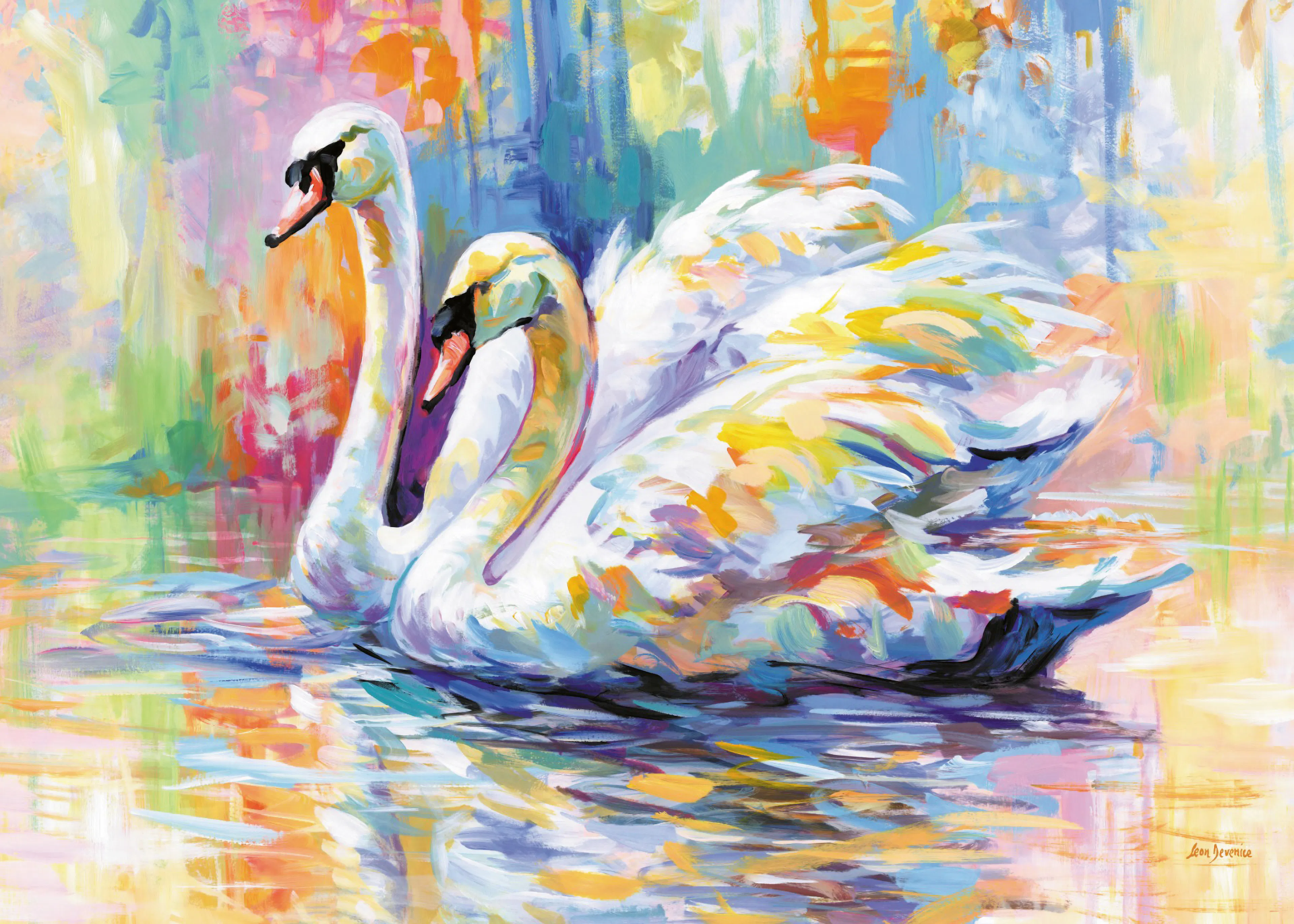 Leon Devenice - 다채로운 백조 포스터 0
