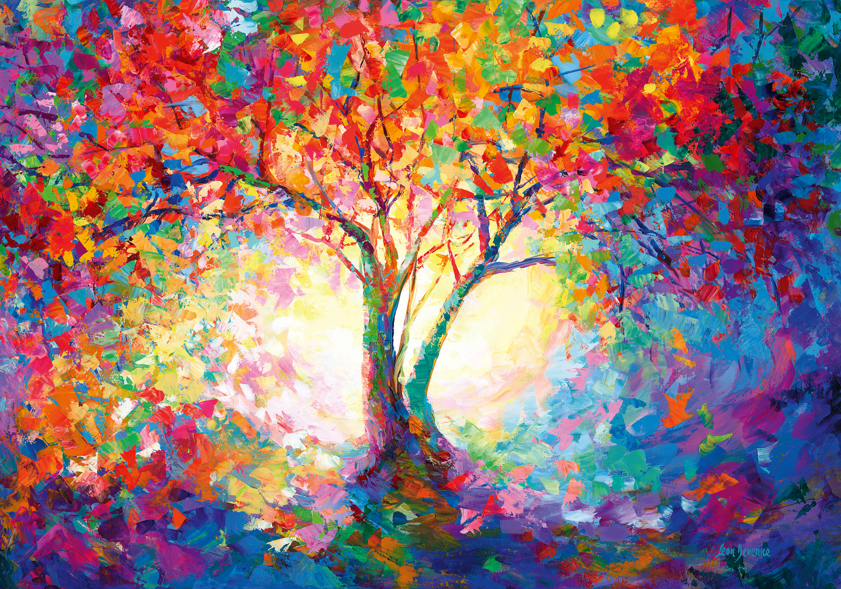 Leon Devenice - Colorful Tree of Life Poster