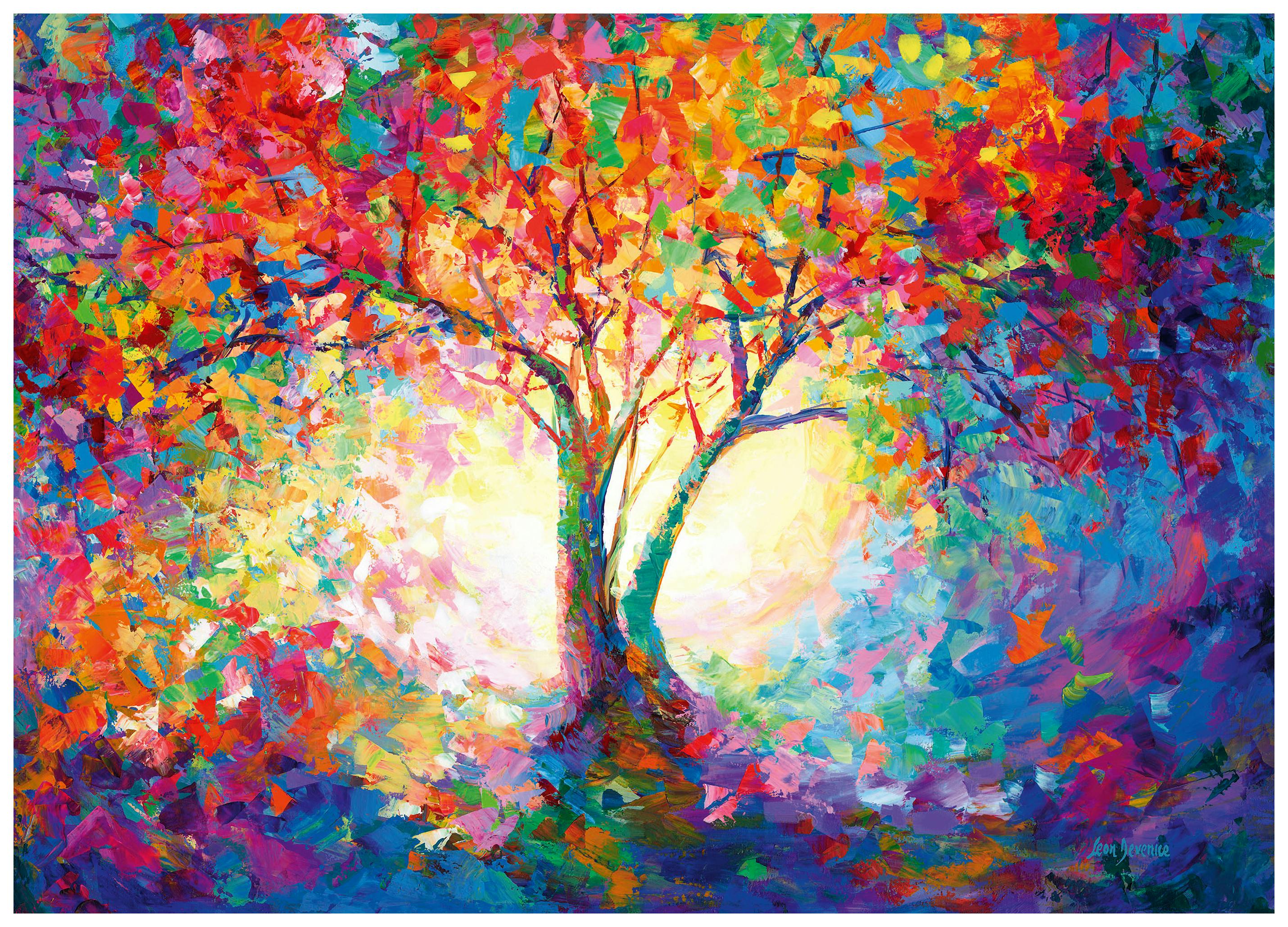 Leon Devenice - Kleurrijke Levensboom Poster (40x50 cm) - Poster Store